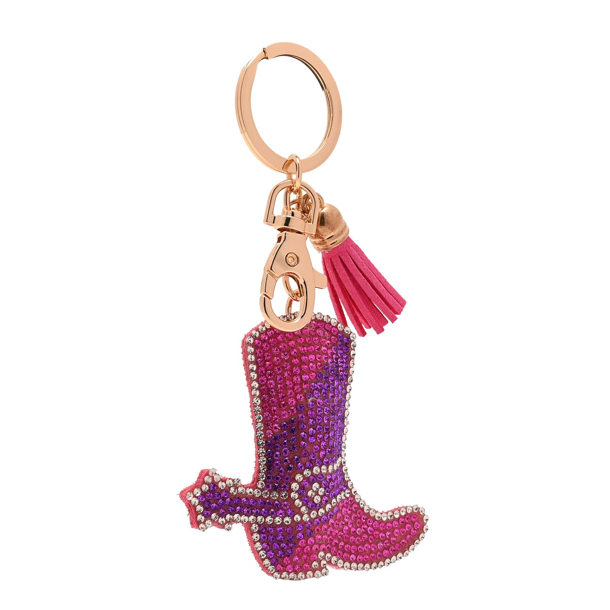 The Feel Good Club Yee Haw Cowgirl Boot Bag Charm Keyring