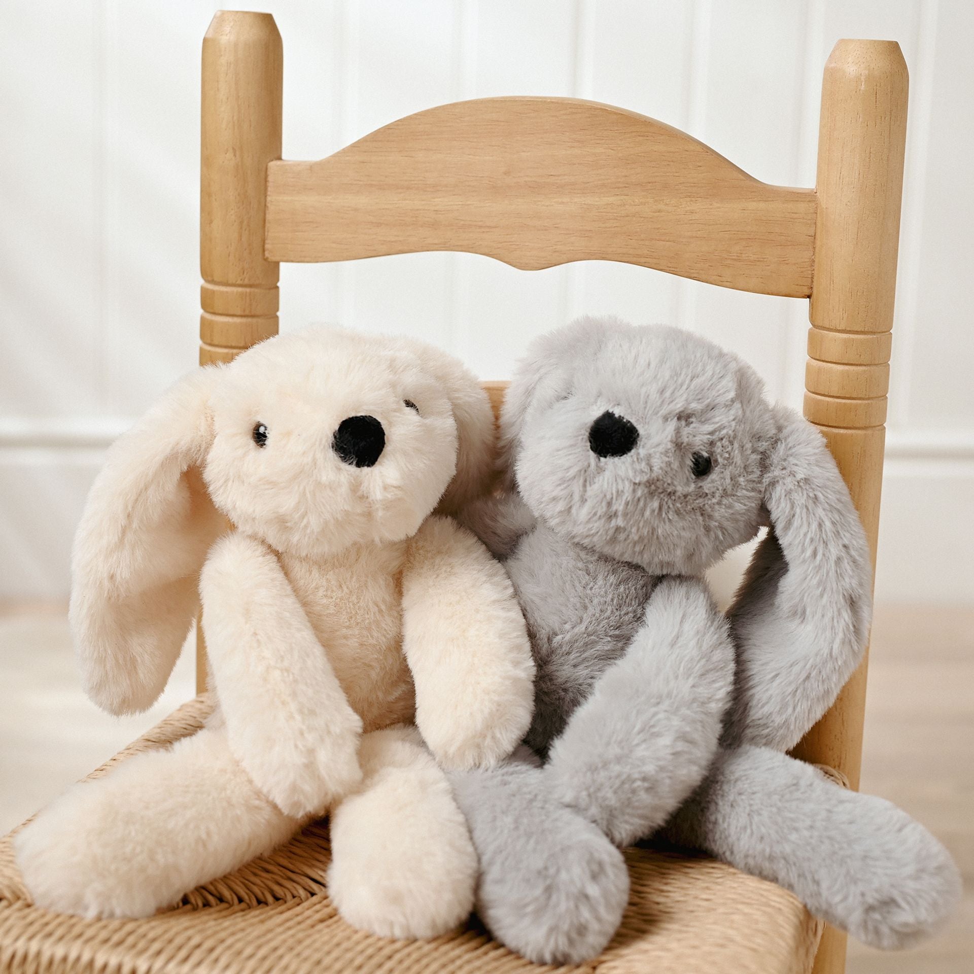 Theo The Plush Long Leg Grey Bunny 35 cm