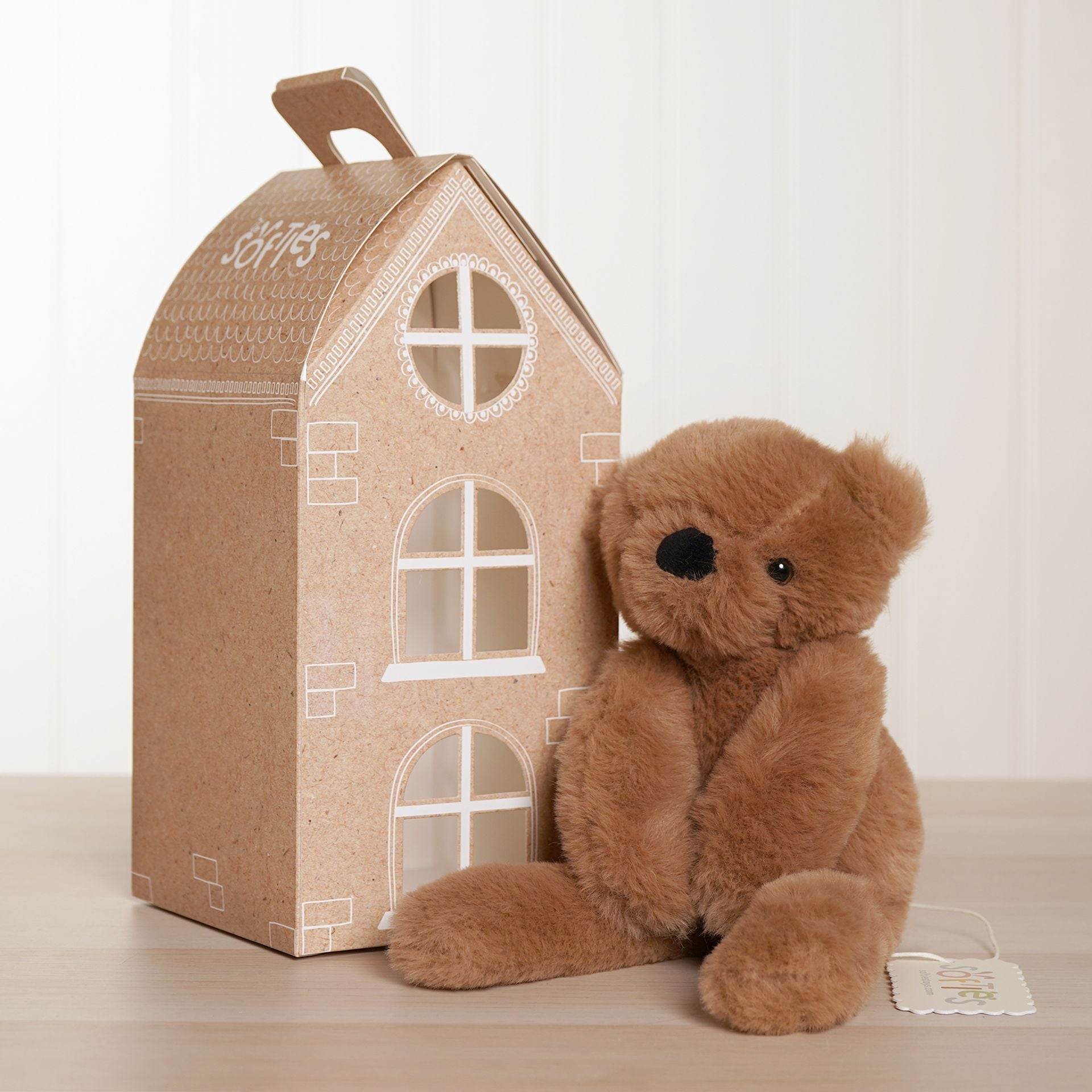 Hampton The Plush Long Leg Dark Brown Teddy Bear 30 cm