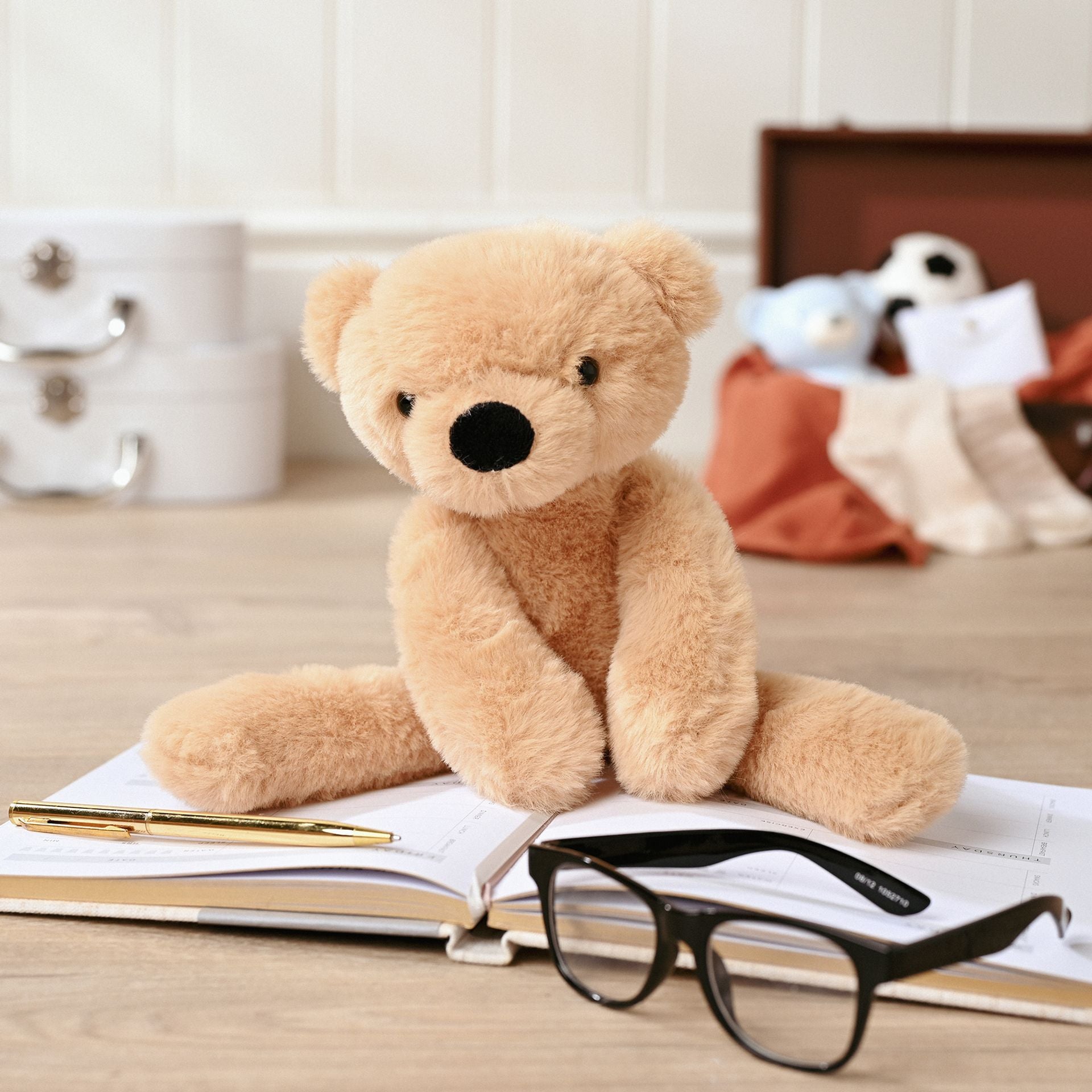 Hudson The Plush Long Leg Light Brown Teddy Bear 30 cm