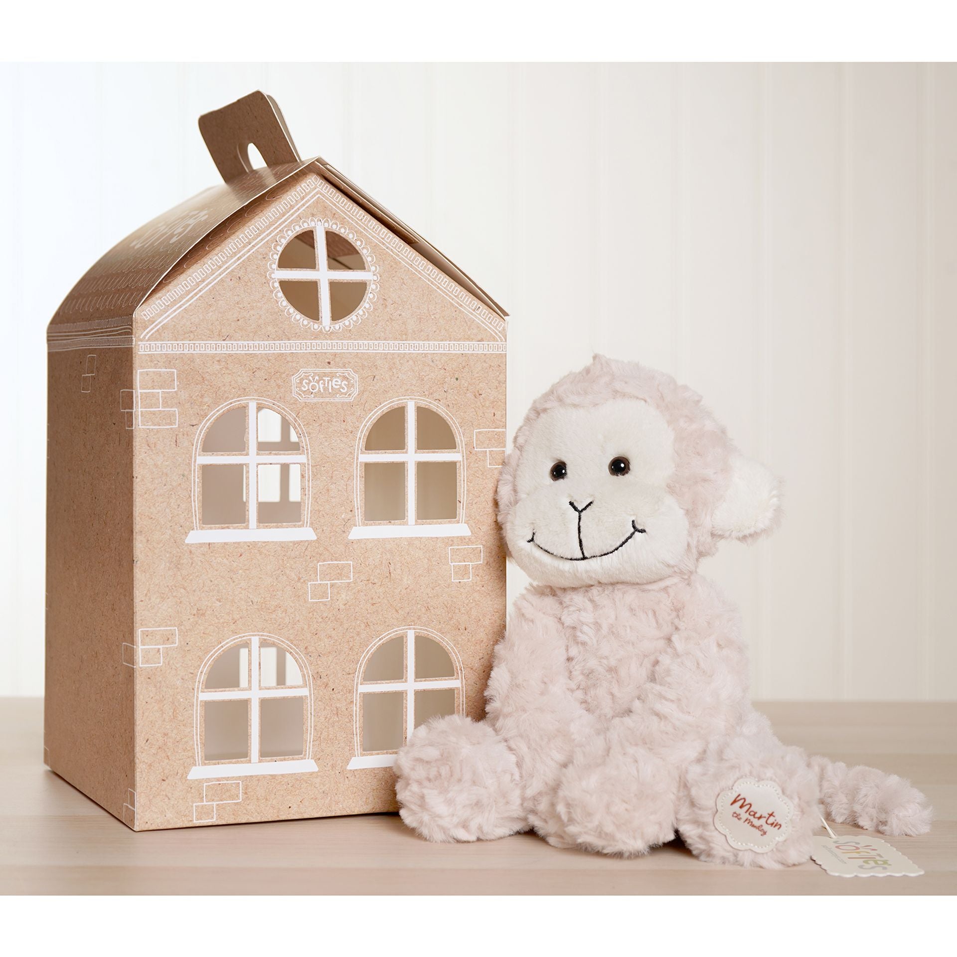 Martin The Plush Sitting Light Brown Monkey 22 cm