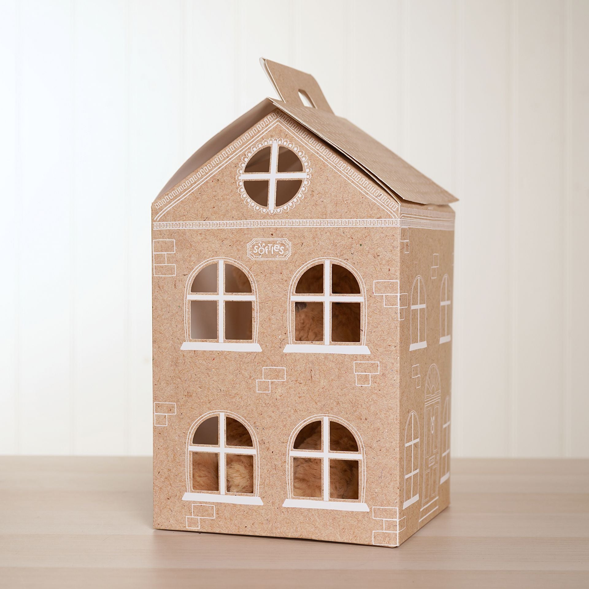 William The Plush Sitting Brown Teddy Bear 22 cm