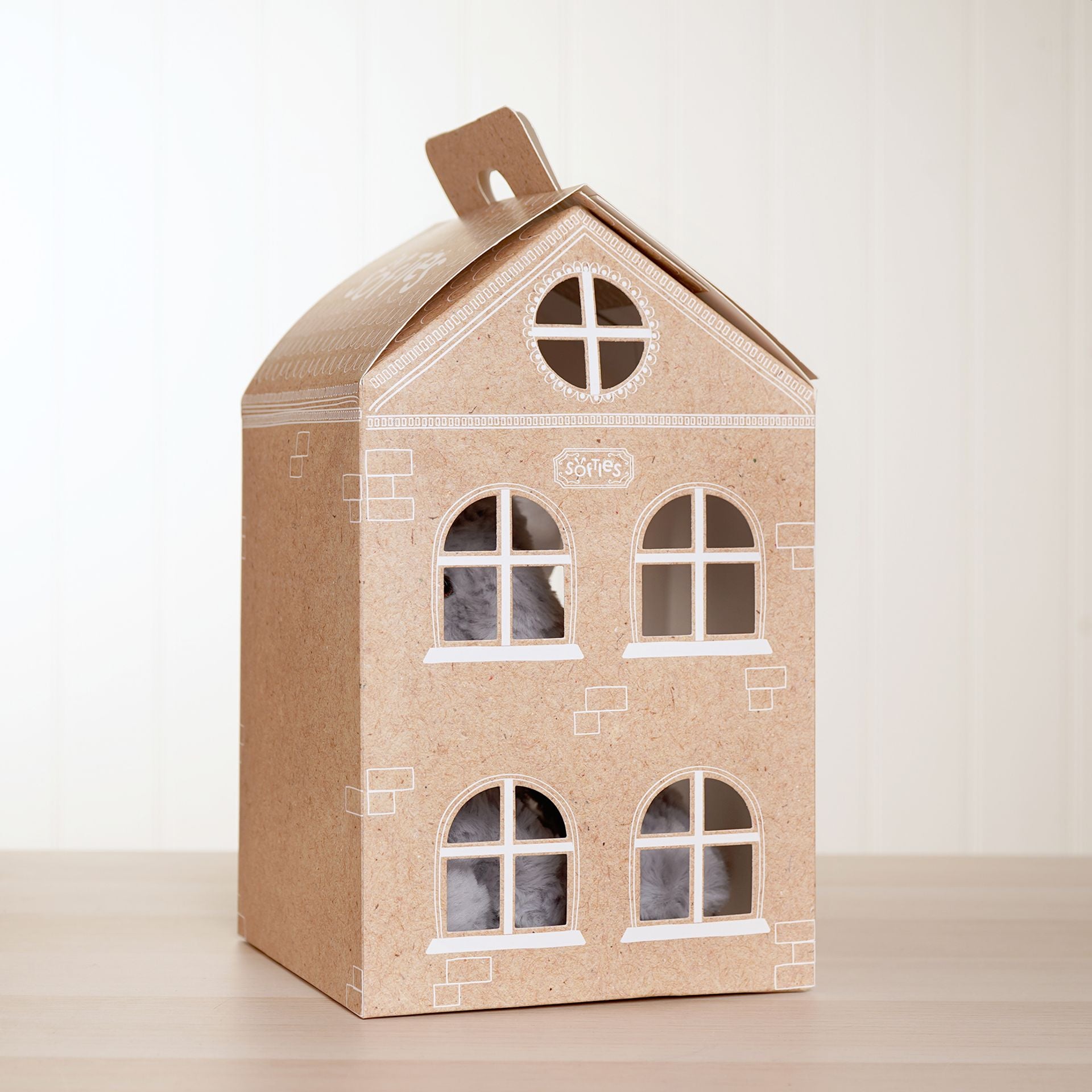 Ethel The Plush Sitting Grey Elephant 22 cm