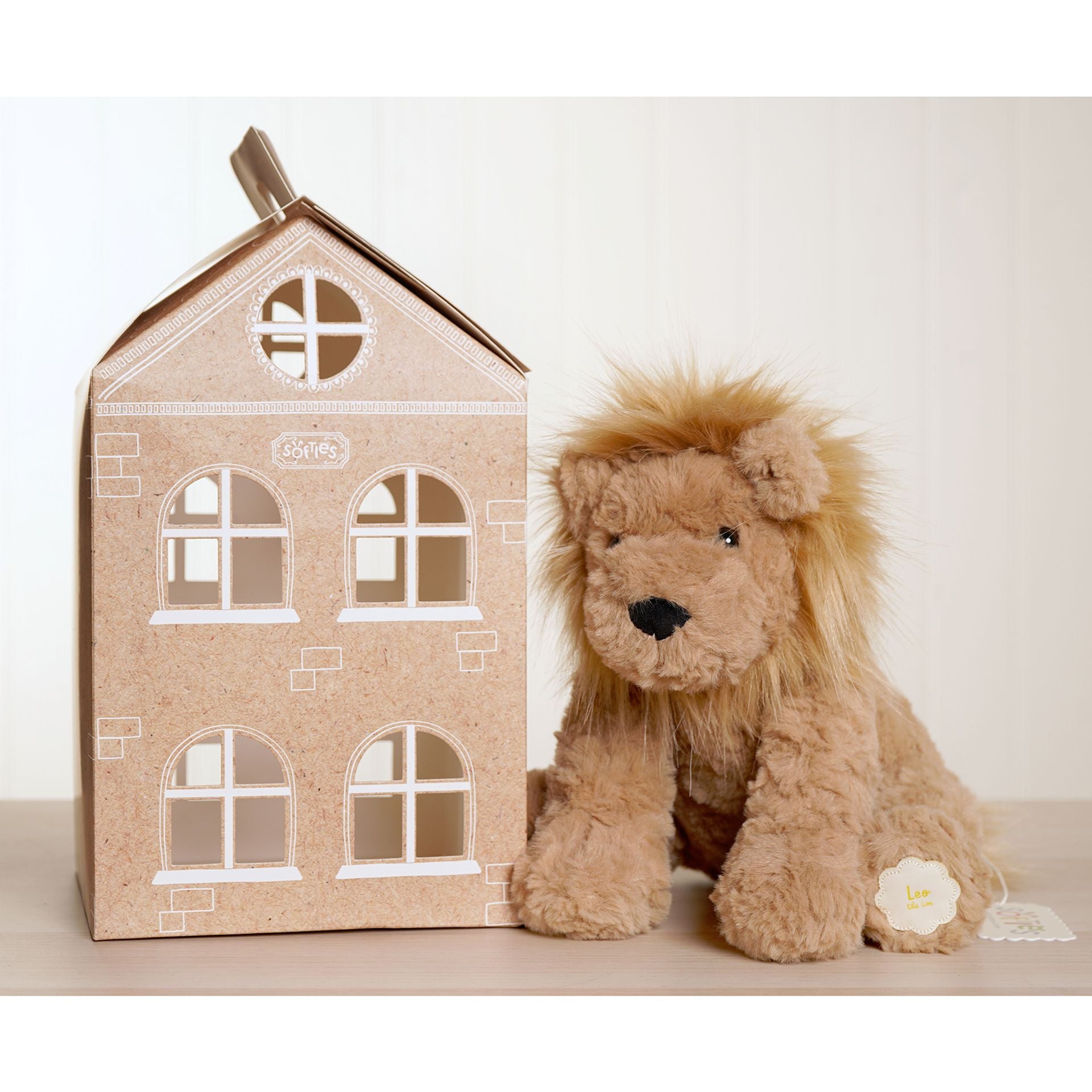 Leo The Plush Sitting Brown Lion 23 cm