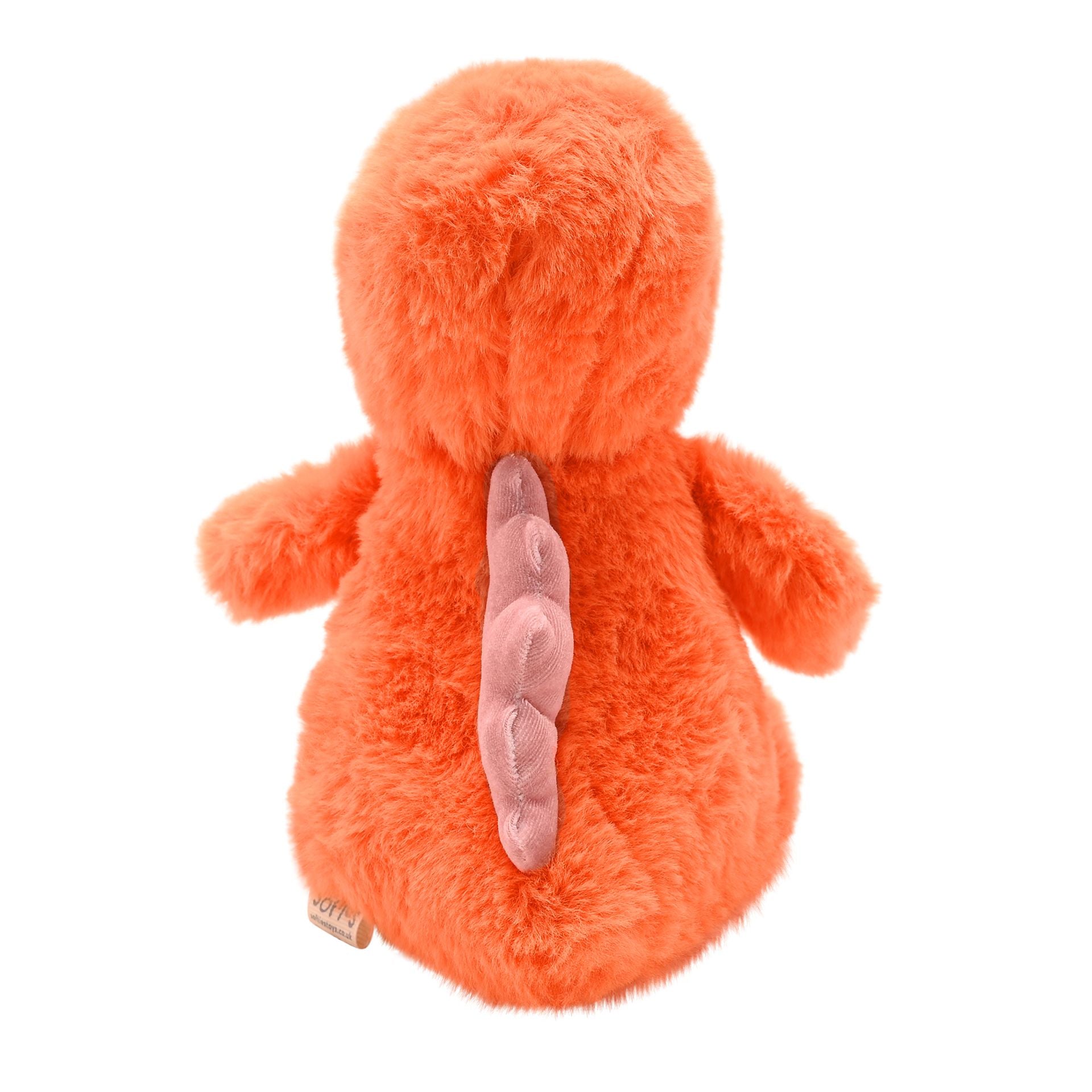 Daphne The Plush Sitting Orange Dinosaur 21 cm