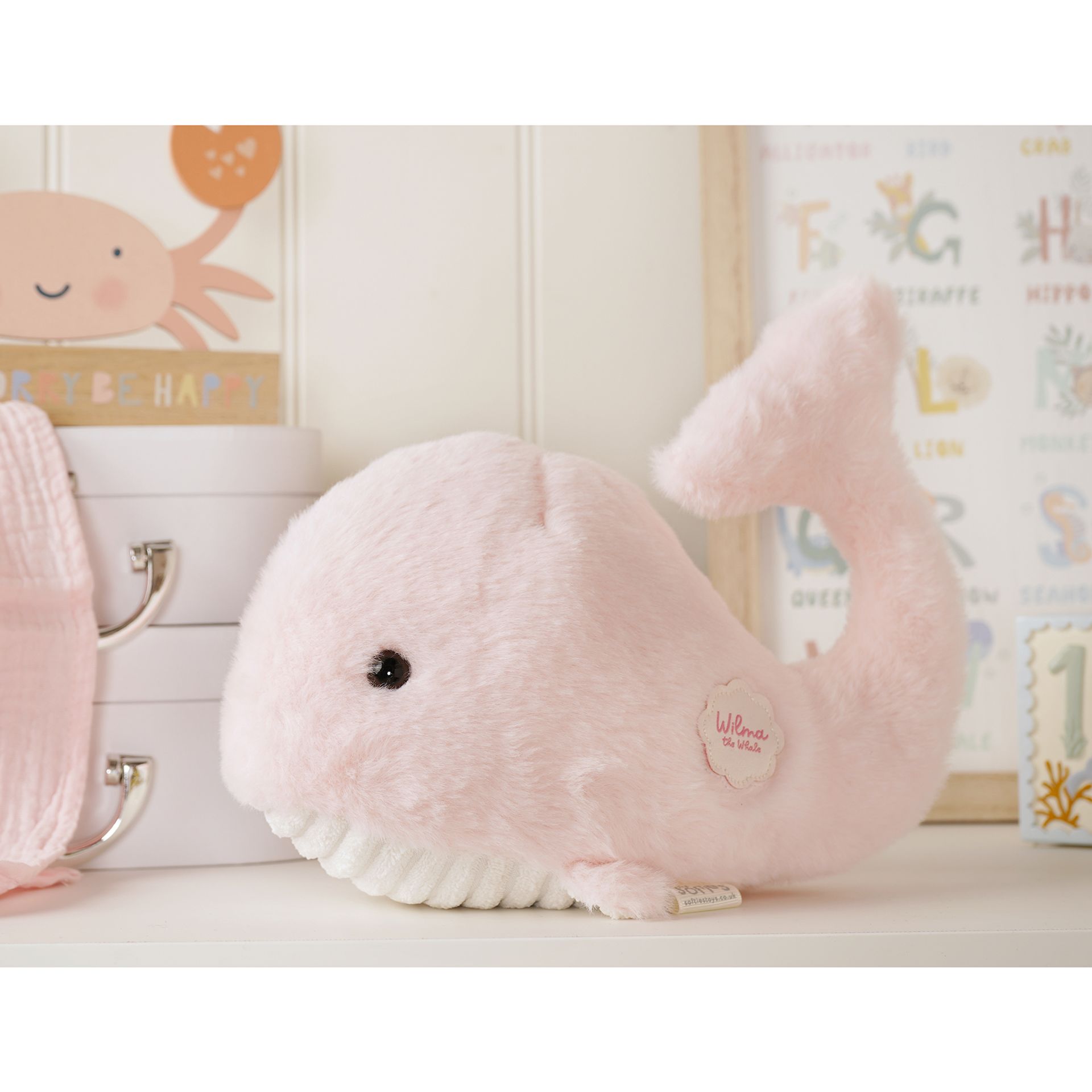 Wilma The Plush Pink Whale 28 cm