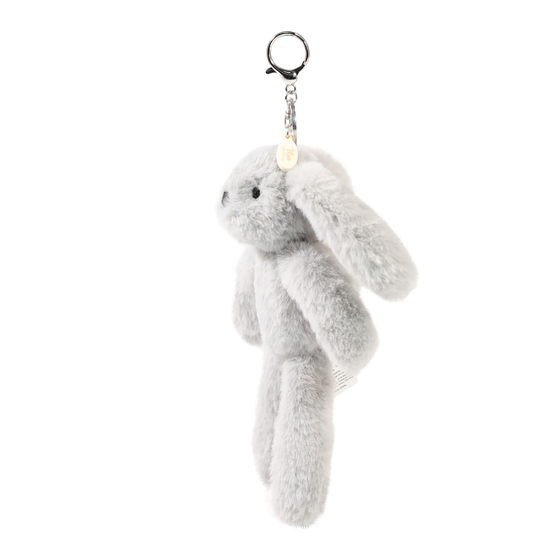 Theo The Plush Grey Bunny Keyring