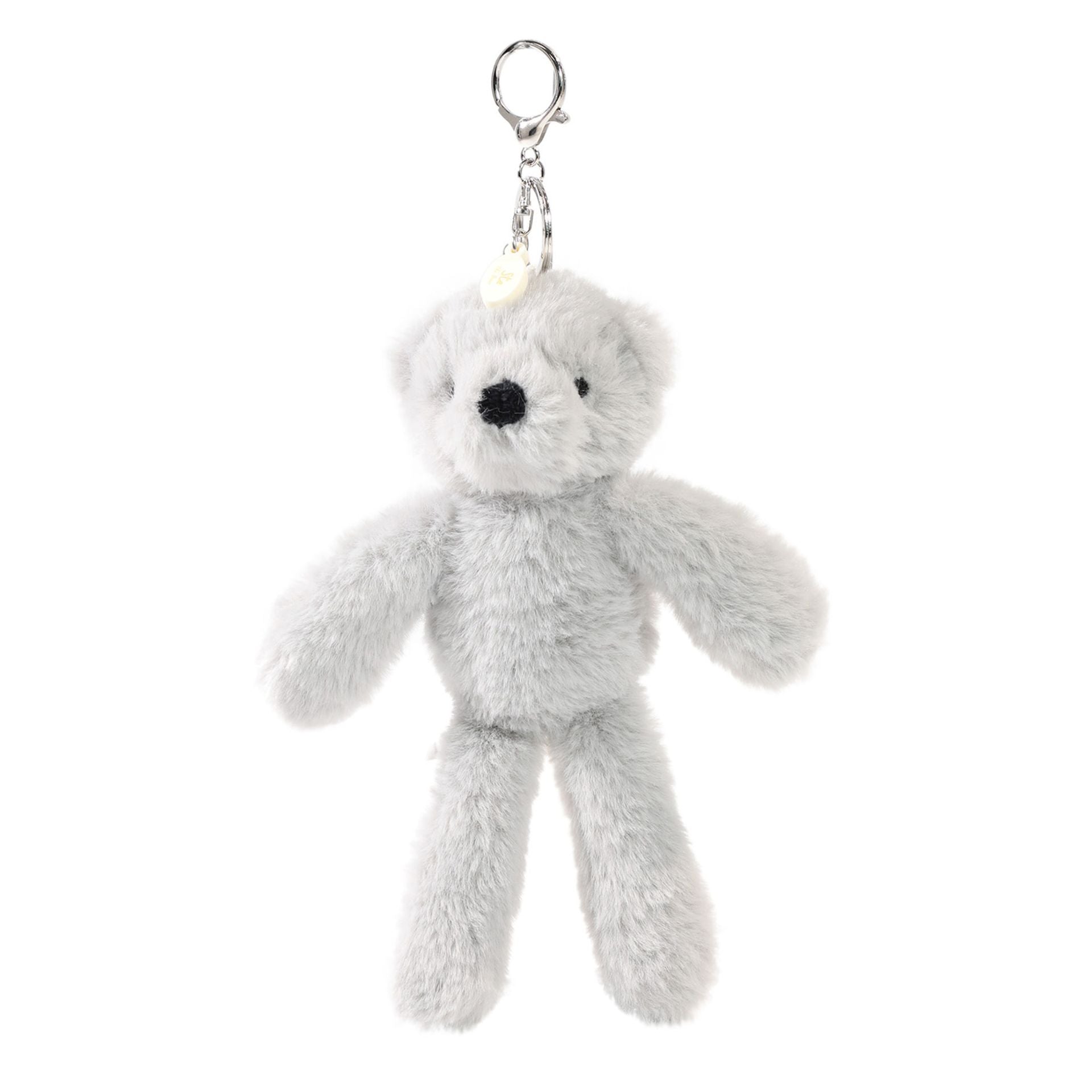 Ste The Plush Light Grey Bear Keyring
