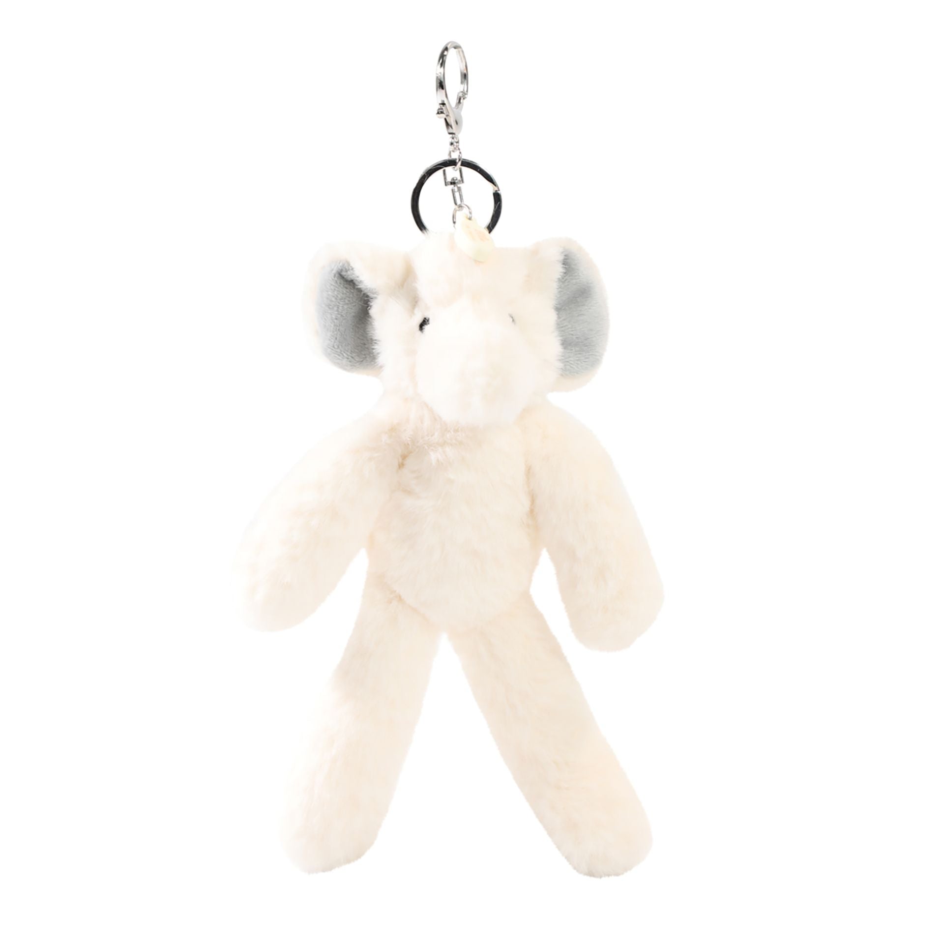 Ellie The Plush Cream Elephant Keyring