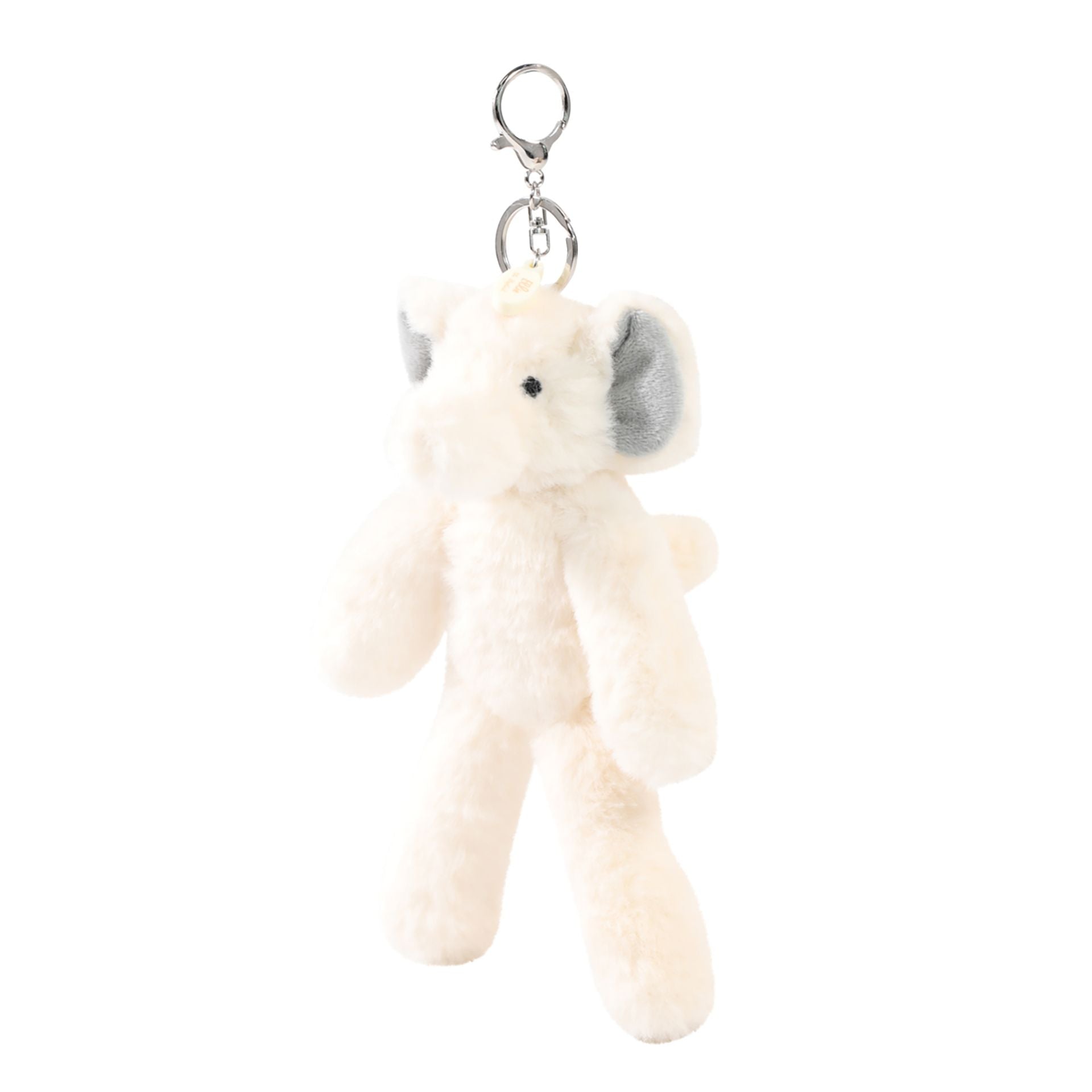 Ellie The Plush Cream Elephant Keyring
