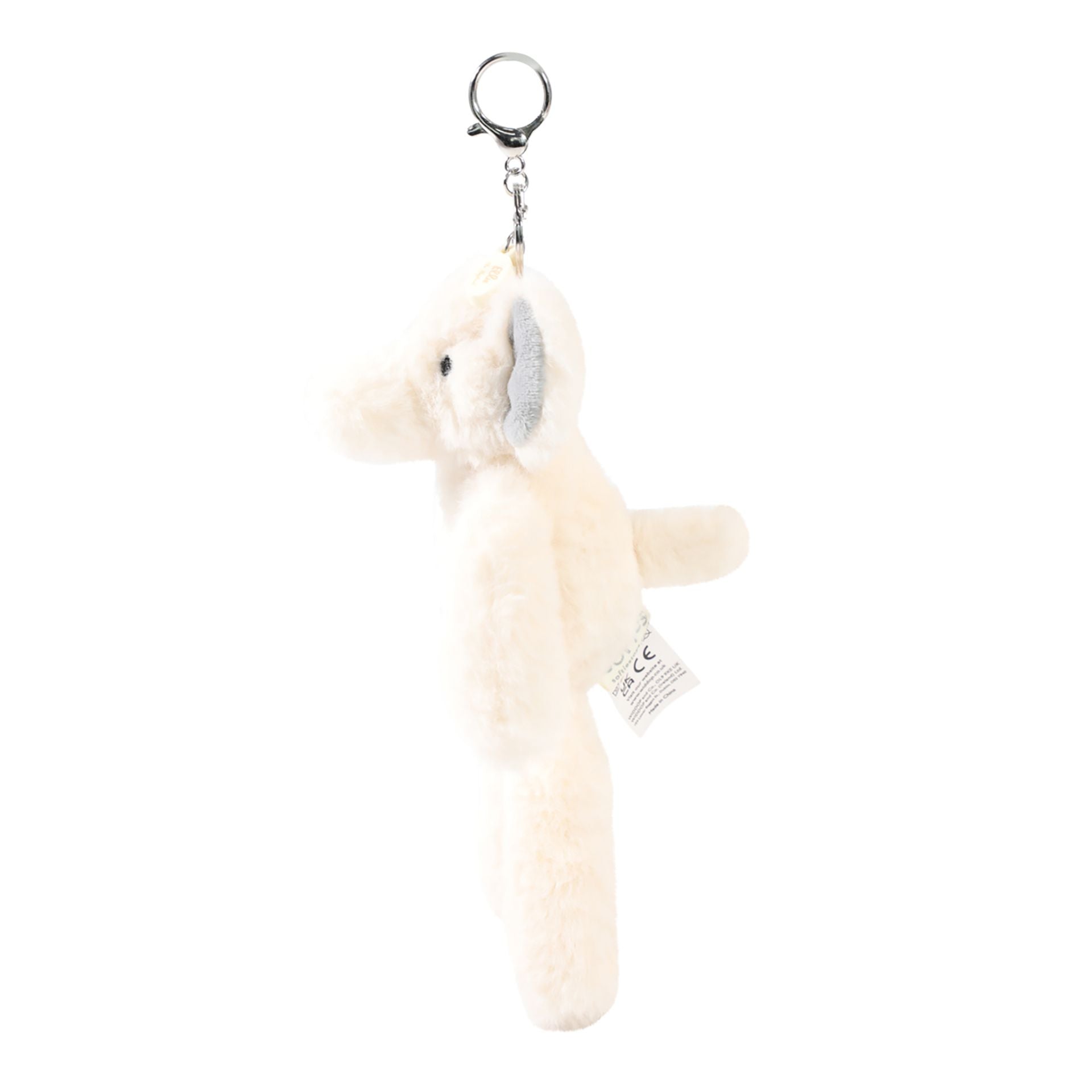 Ellie The Plush Cream Elephant Keyring