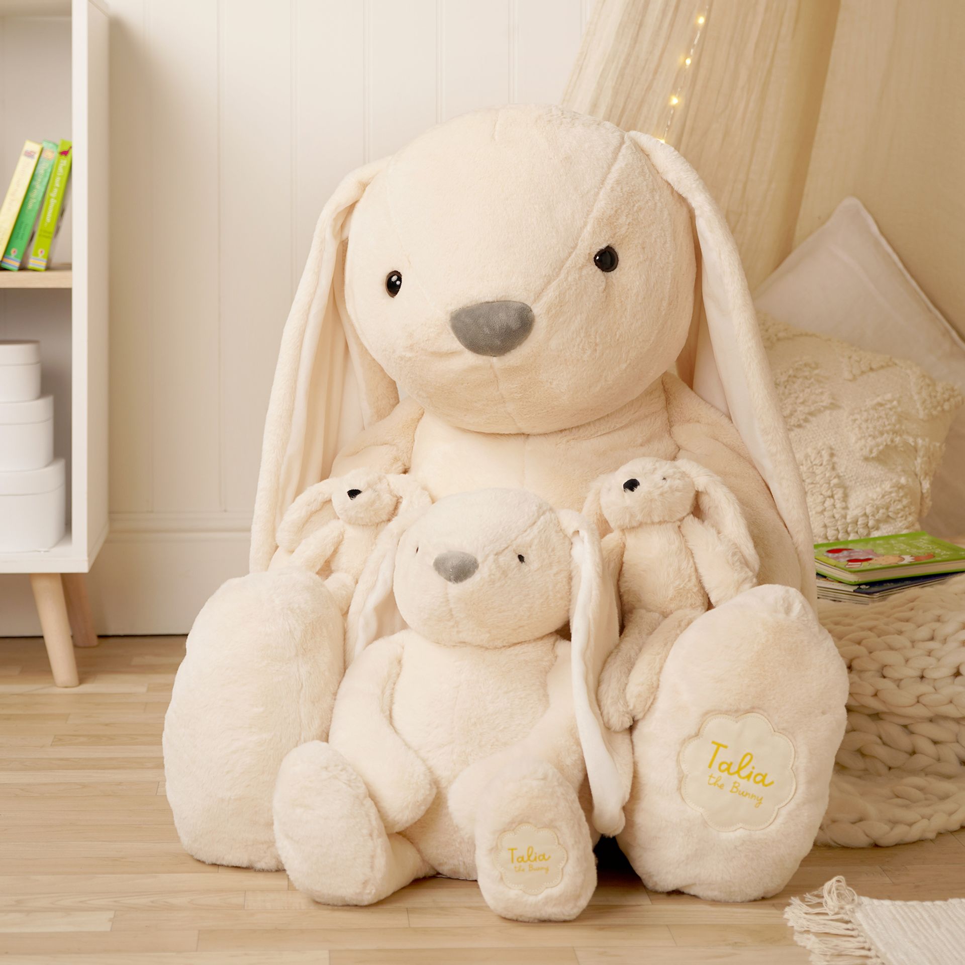 Talia The Plush Cream Giant Bunny