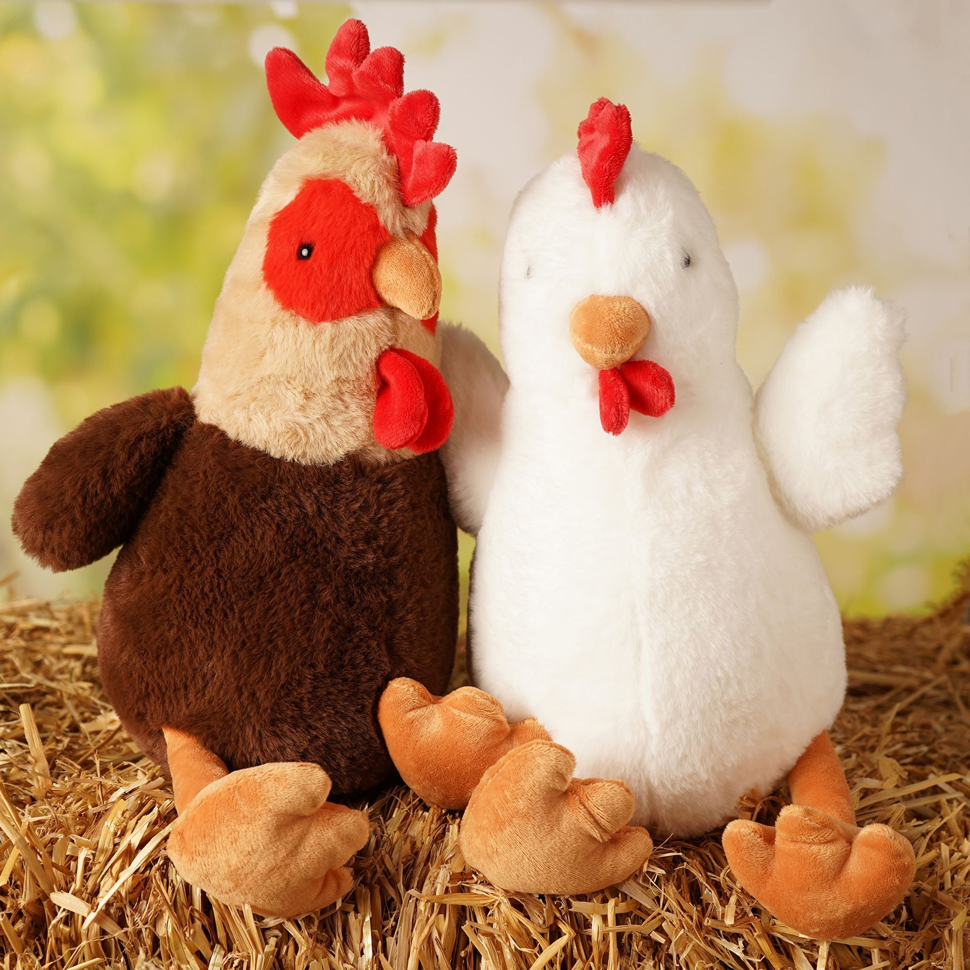 Rio The Plush Sitting Rooster 28cm