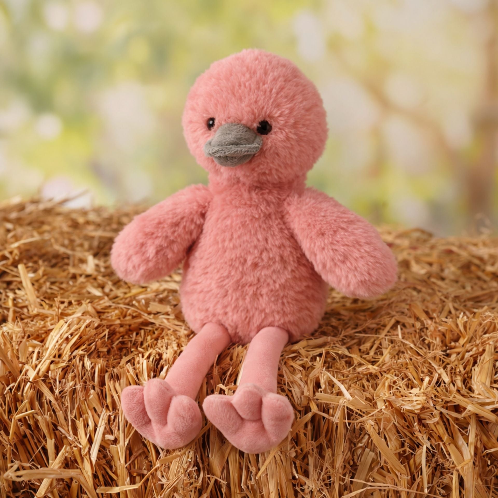 Flo The Plush Long Leg Flamingo Chick 30cm