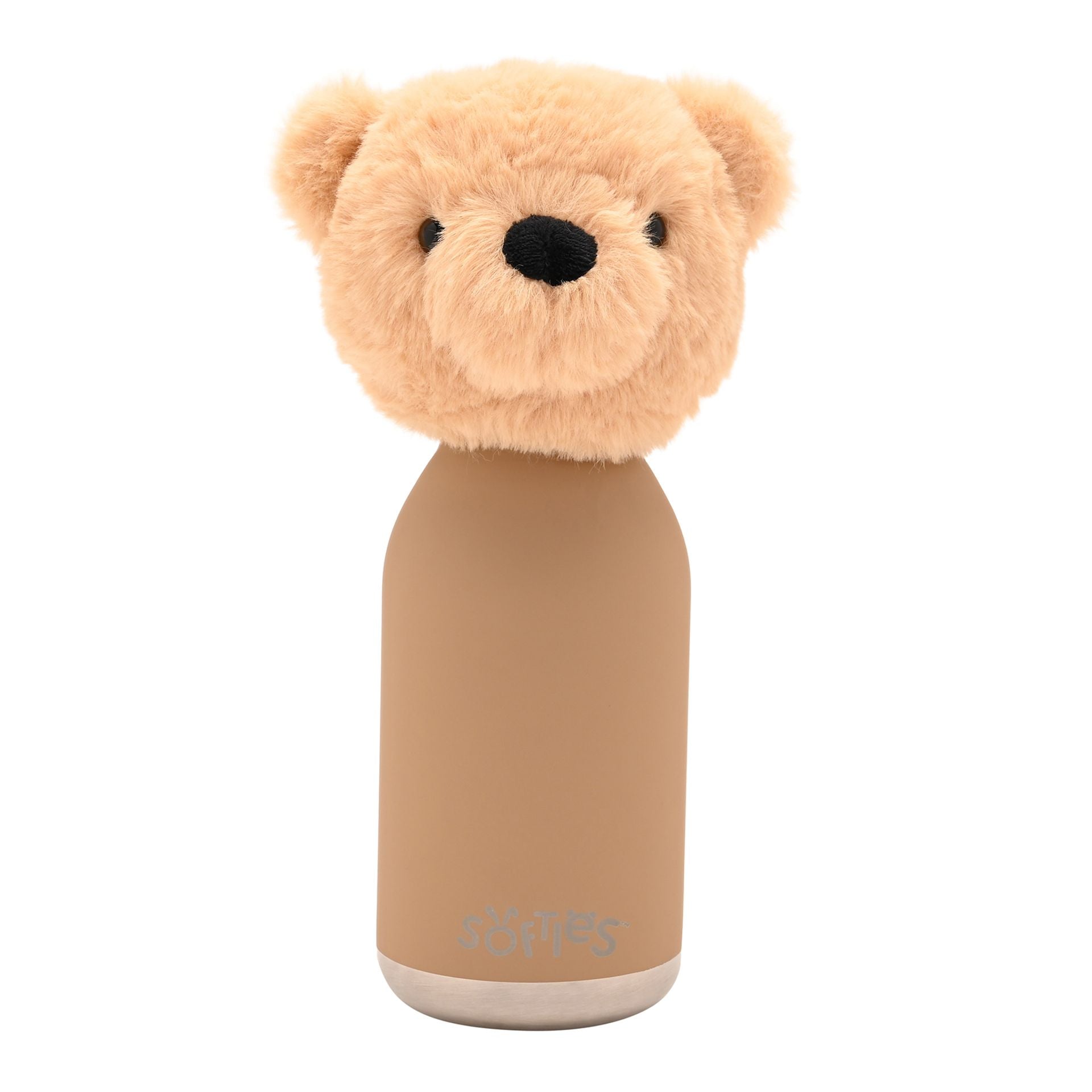 Hudson The Plush Teddy Light Brown Stainless Steel Water Bottle 23cm / 500ml