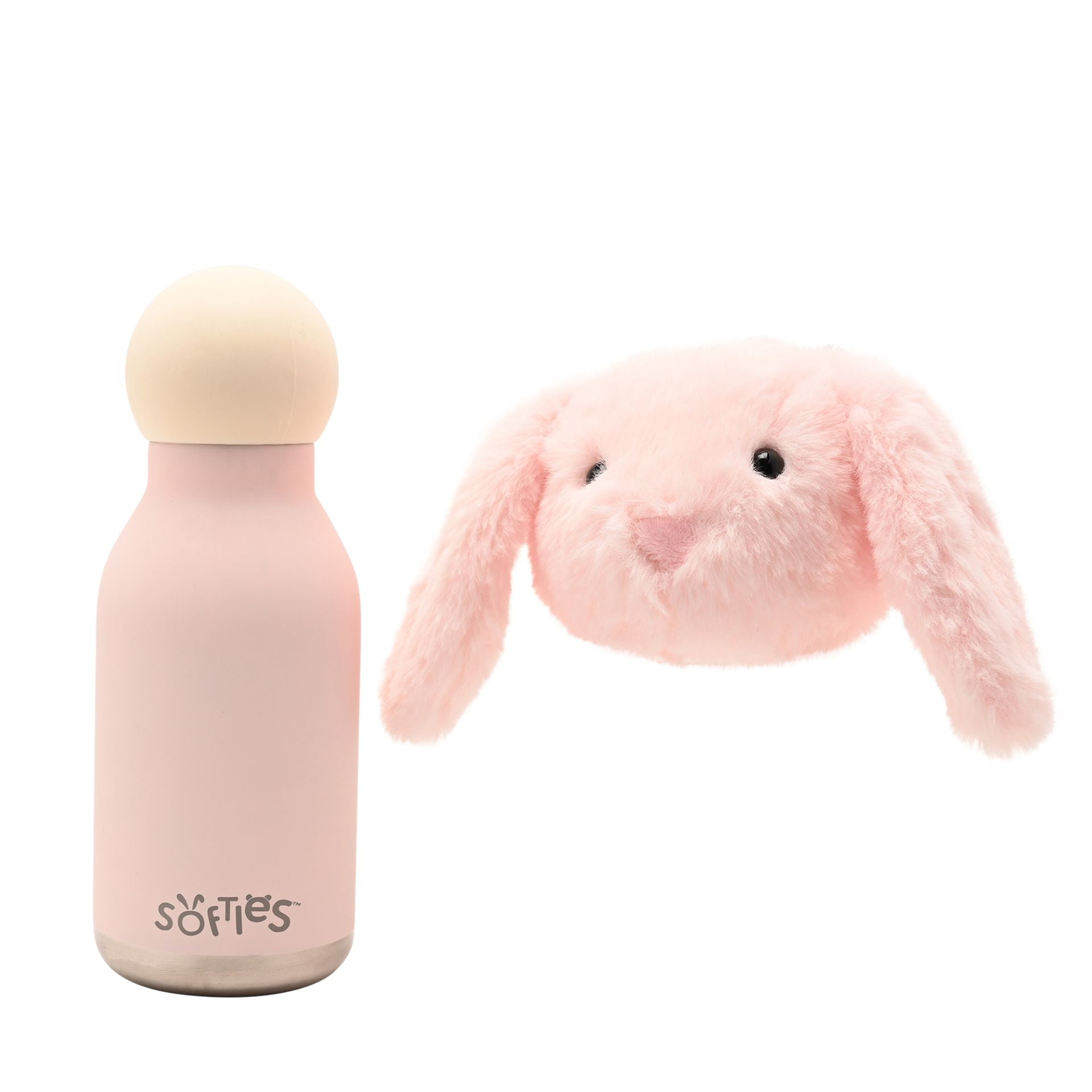 Katie The Plush Bunny Pink Stainless Steel Water Bottle 23cm / 500ml