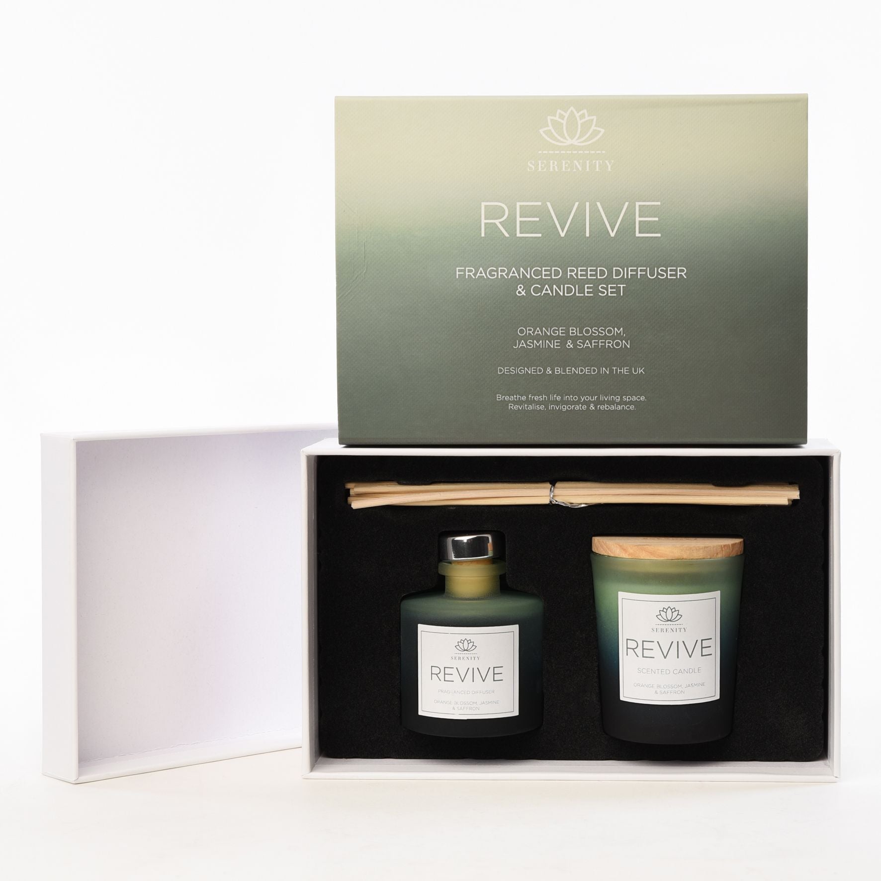 Serenity Revive 70g Candle & 50ml Diffuser Set