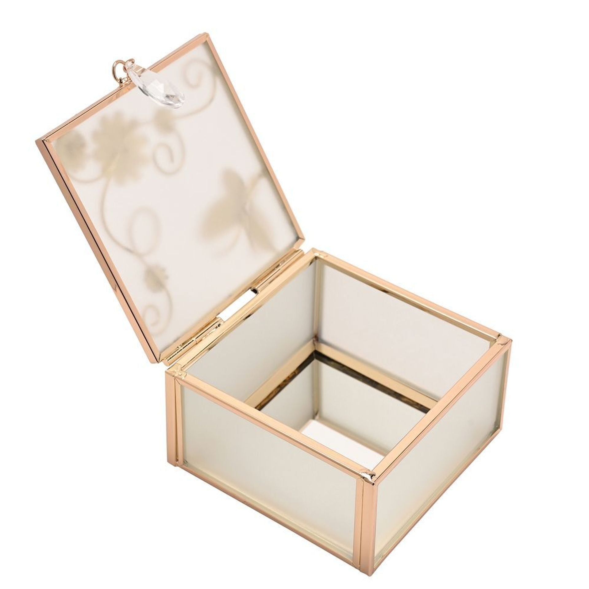 Sophia Classic Champagne Meadow Square Trinket Box