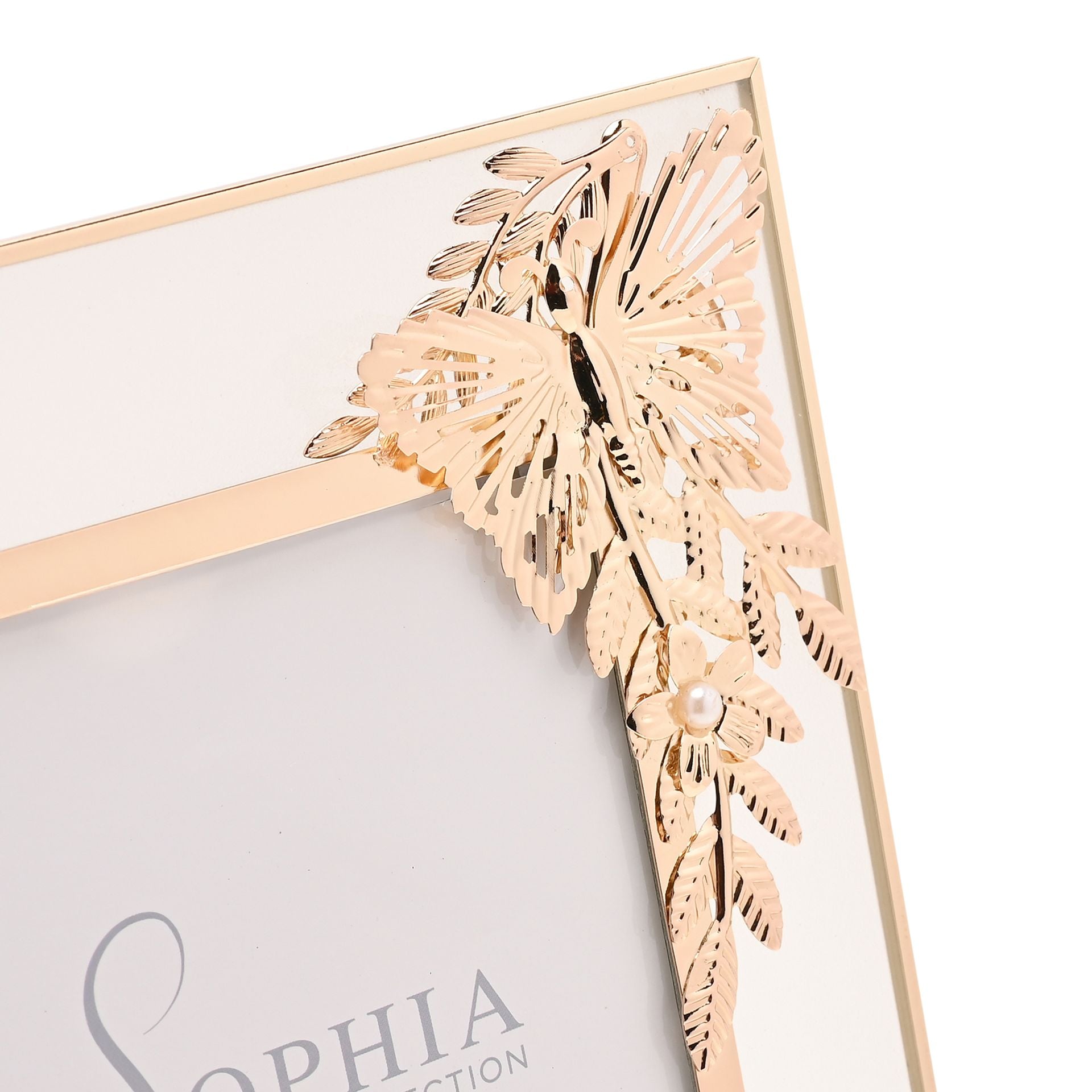 Sophia Classic Gold Butterfly Photo Frame 4" x 6"