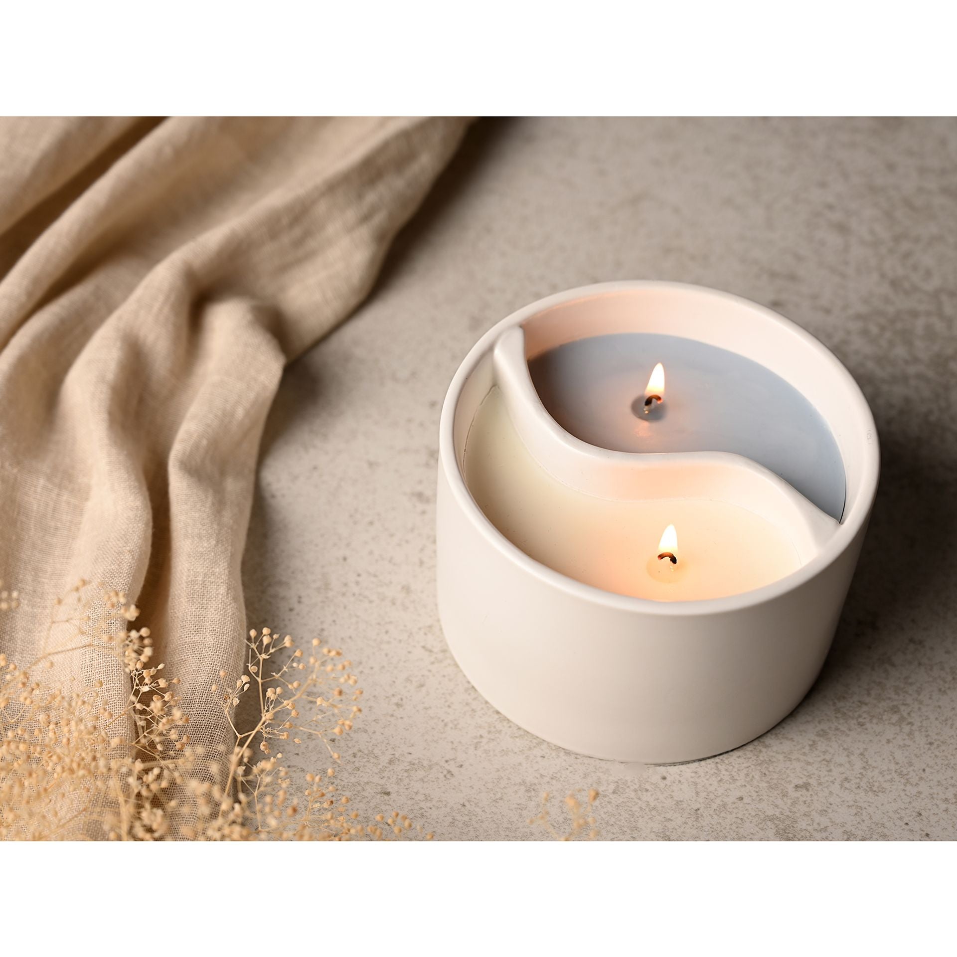Serenity Yin Yan Relax & Revive Ceramic Candle