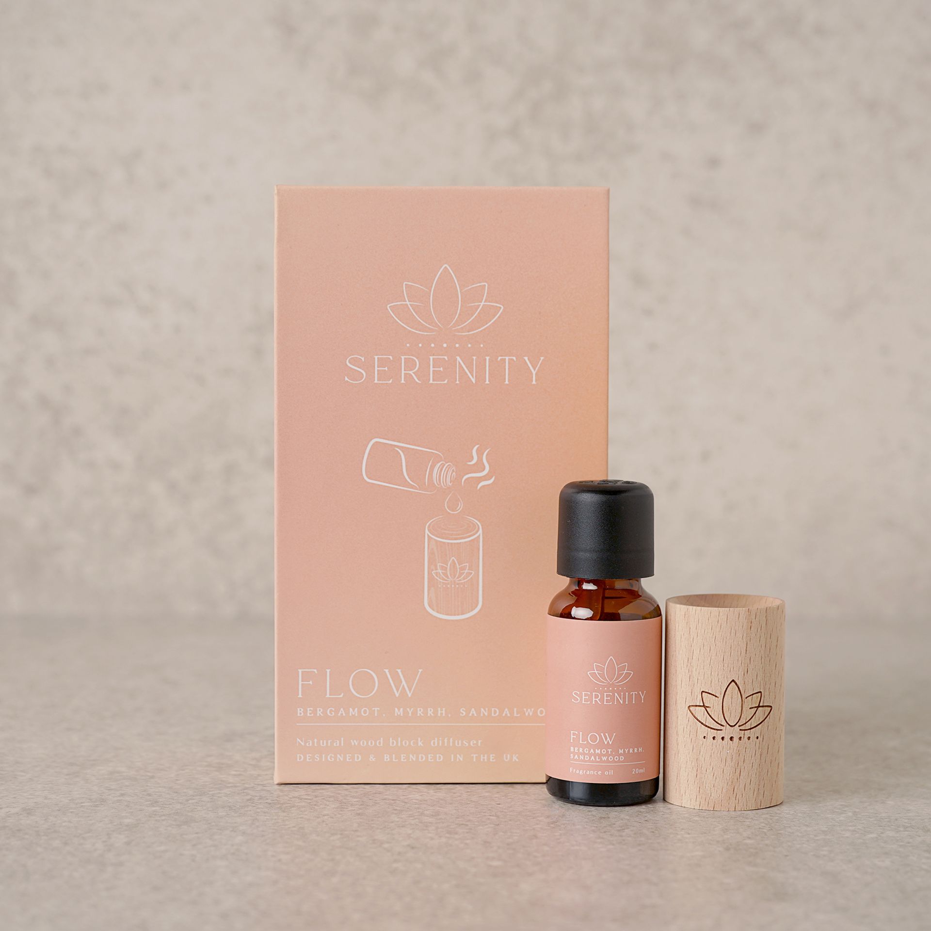 Serenity Flow Wood Oil Diffuser