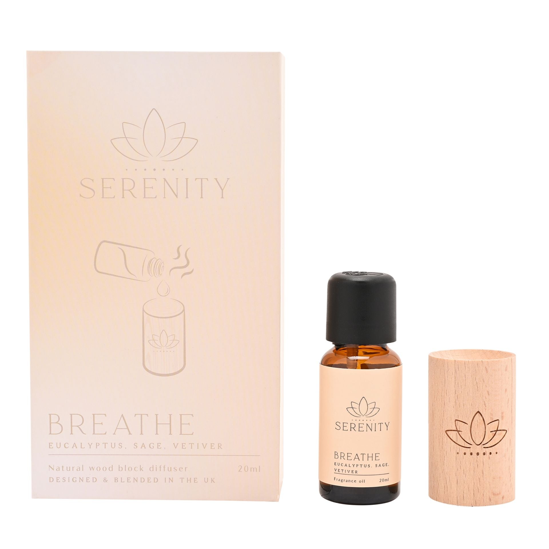 Serenity Breathe Wood Oil Diffuser
