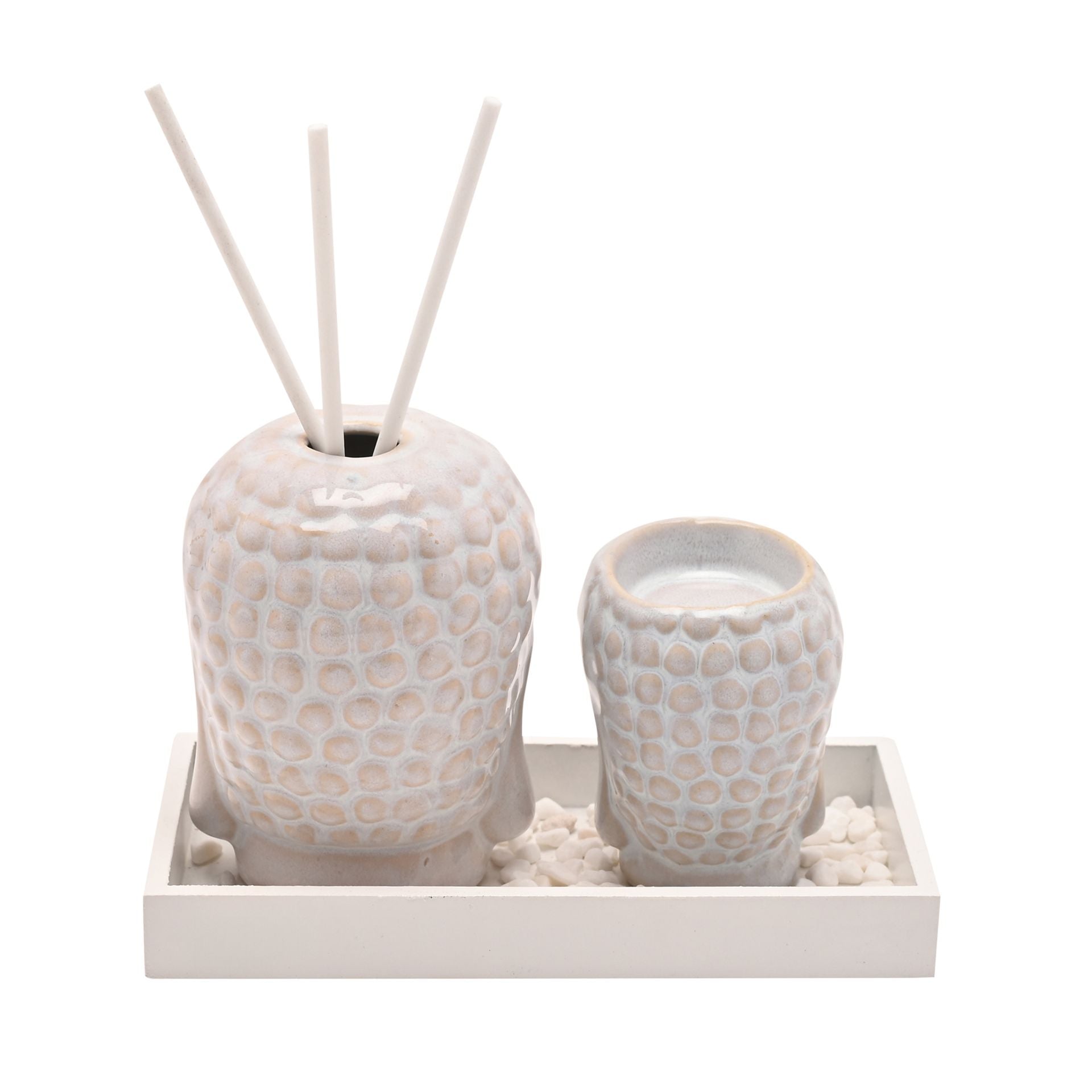 Serenity Buddha Home Fragrance Set - White