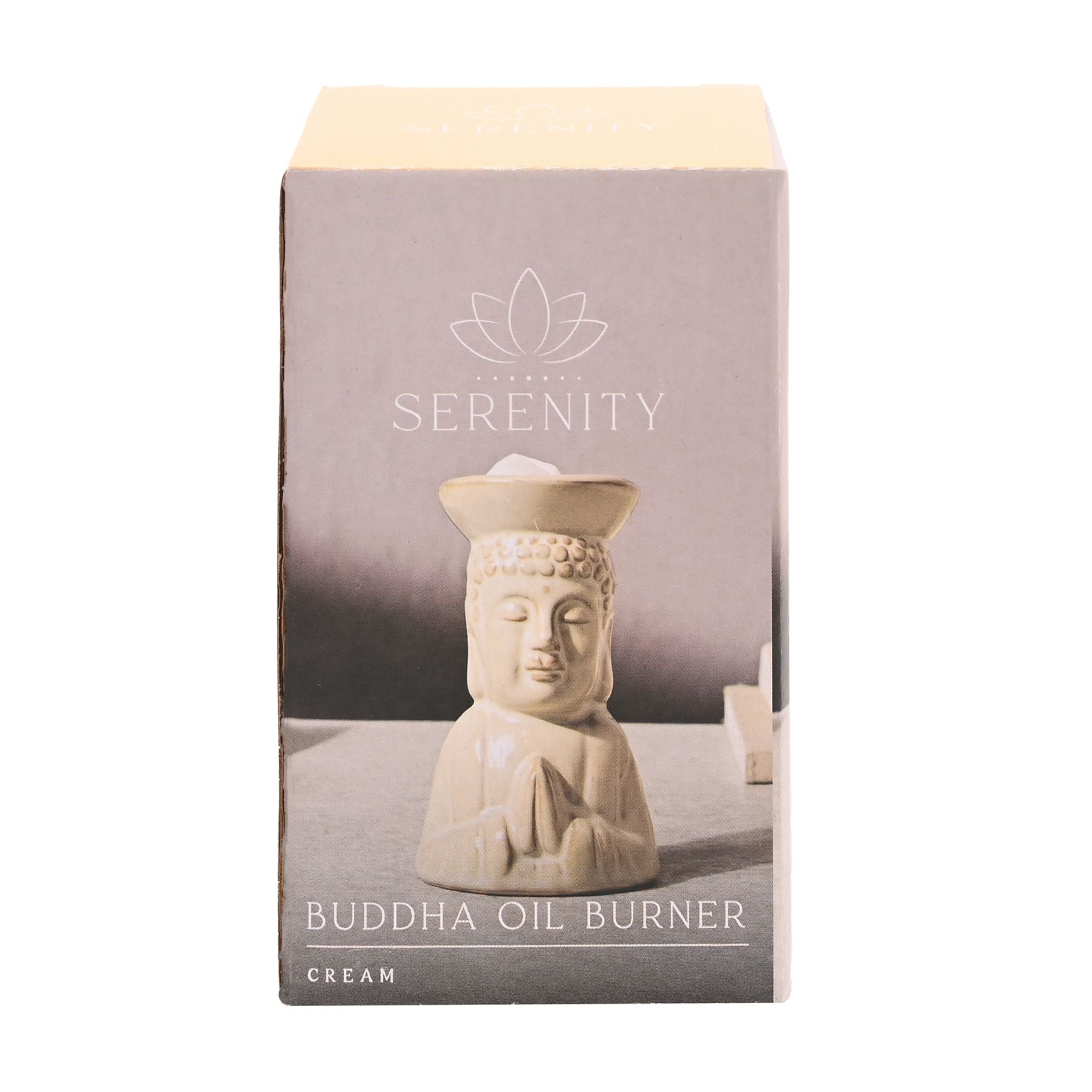 Serenity Buddha Oil Burner - Cream