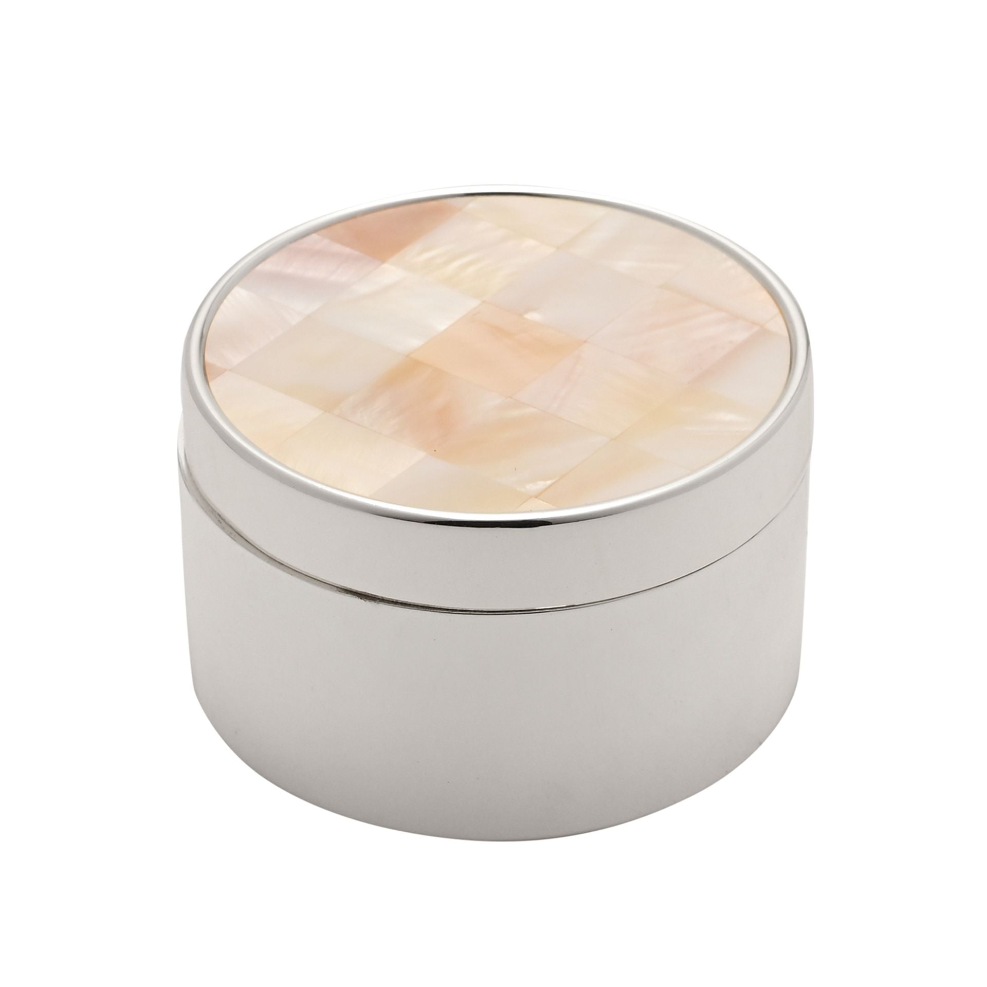 Sophia Classic Mother Of Pearl Round Trinket Box