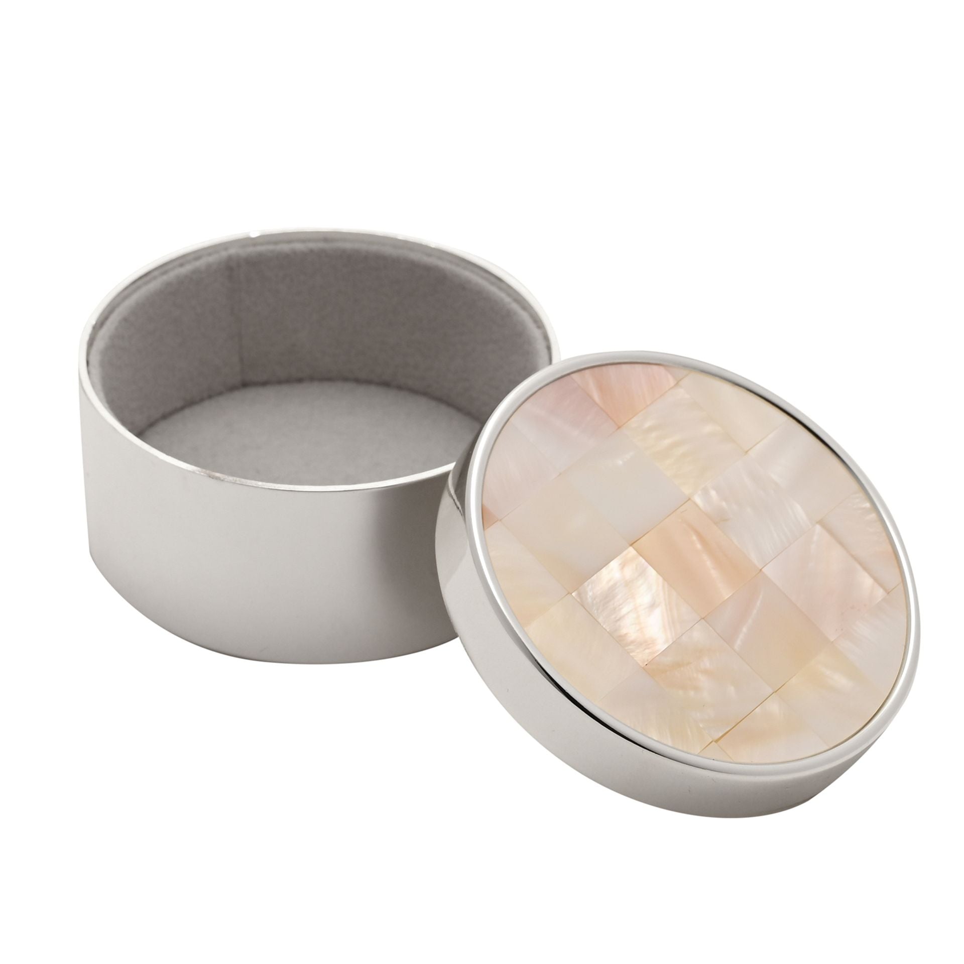 Sophia Classic Mother Of Pearl Round Trinket Box