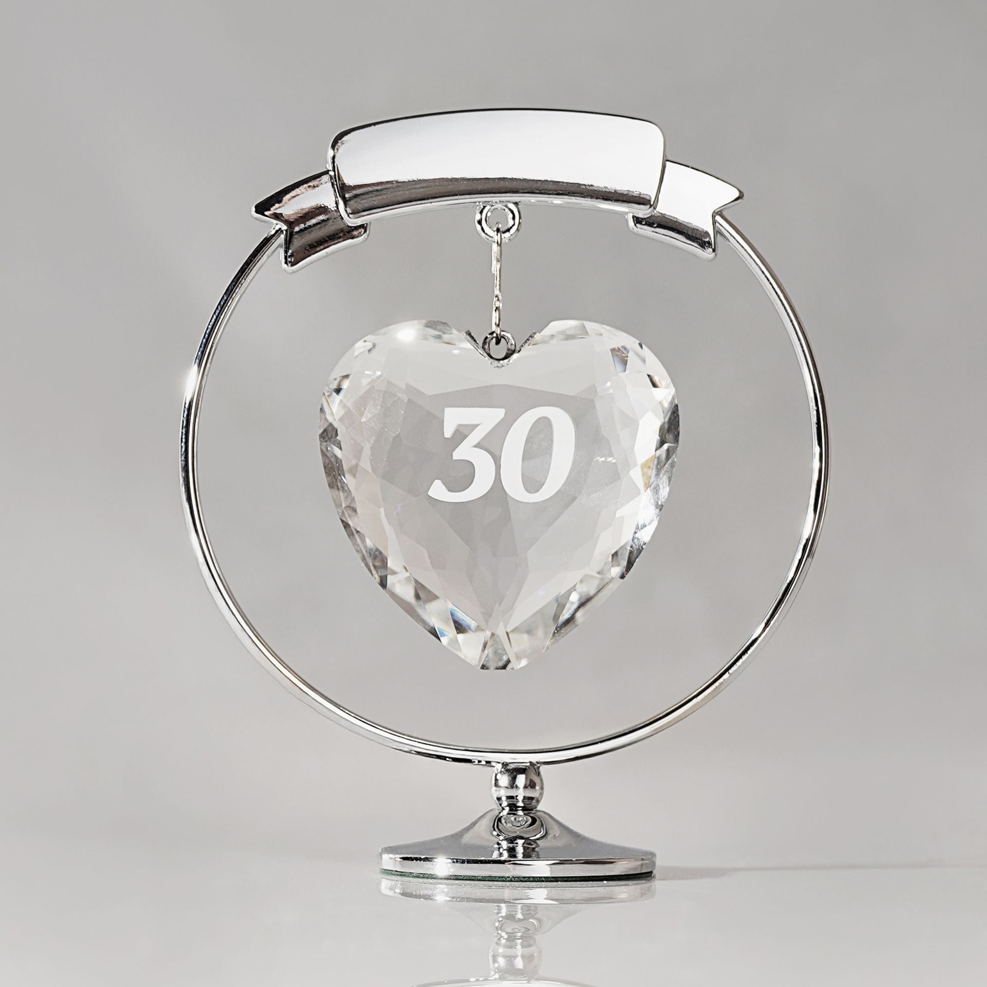 Crystocraft Freestand Crystal Heart - 30