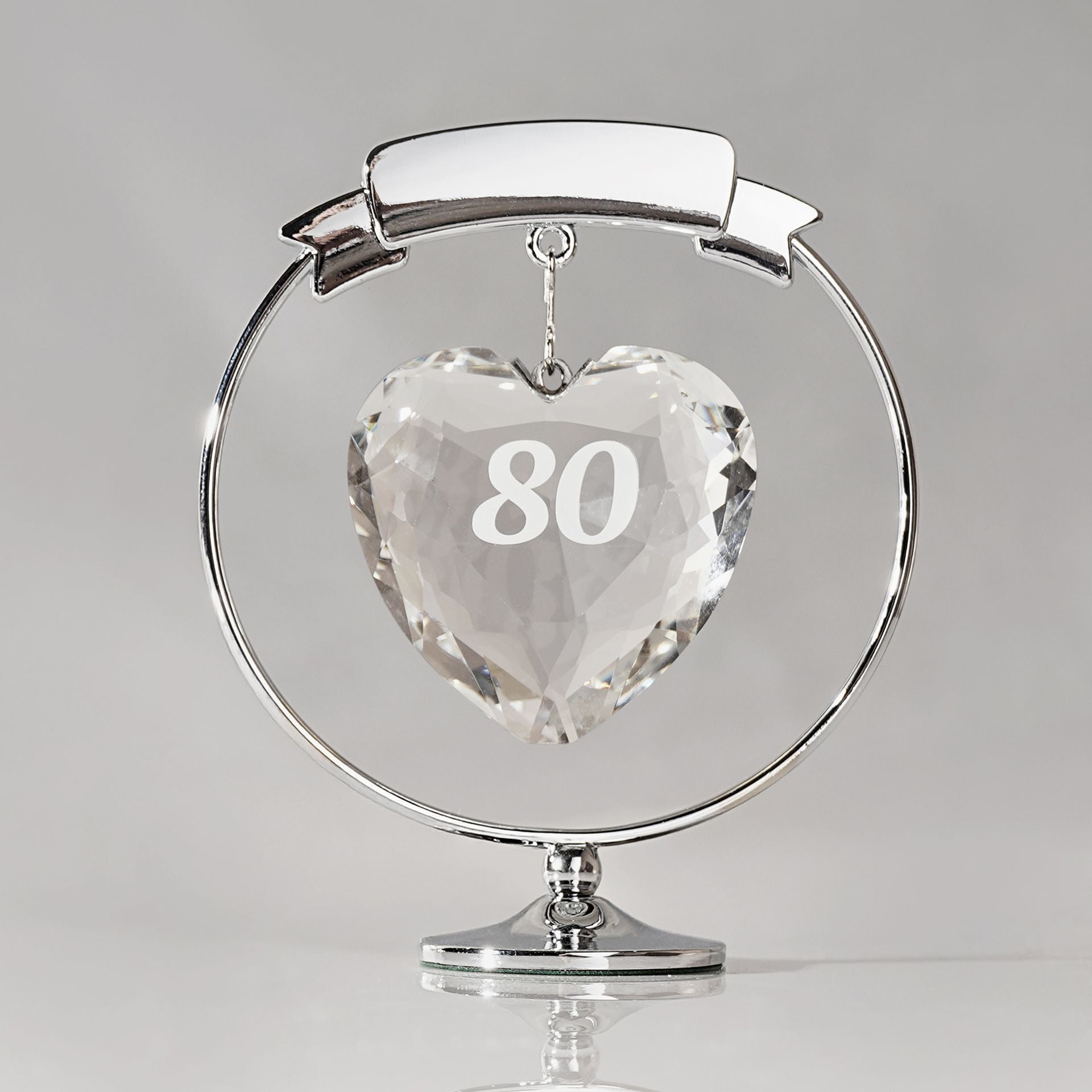 Crystocraft Freestand Crystal Heart - 80