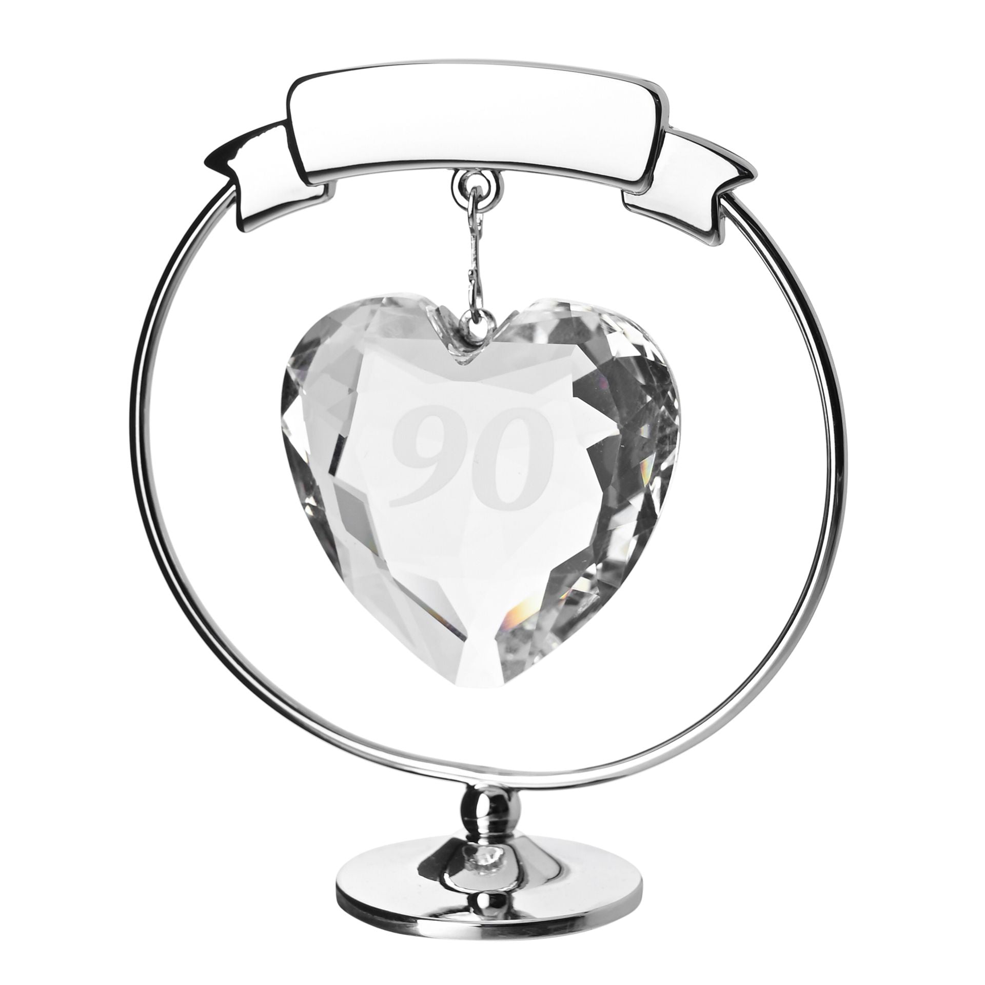 Crystocraft Freestand Crystal Heart - 90