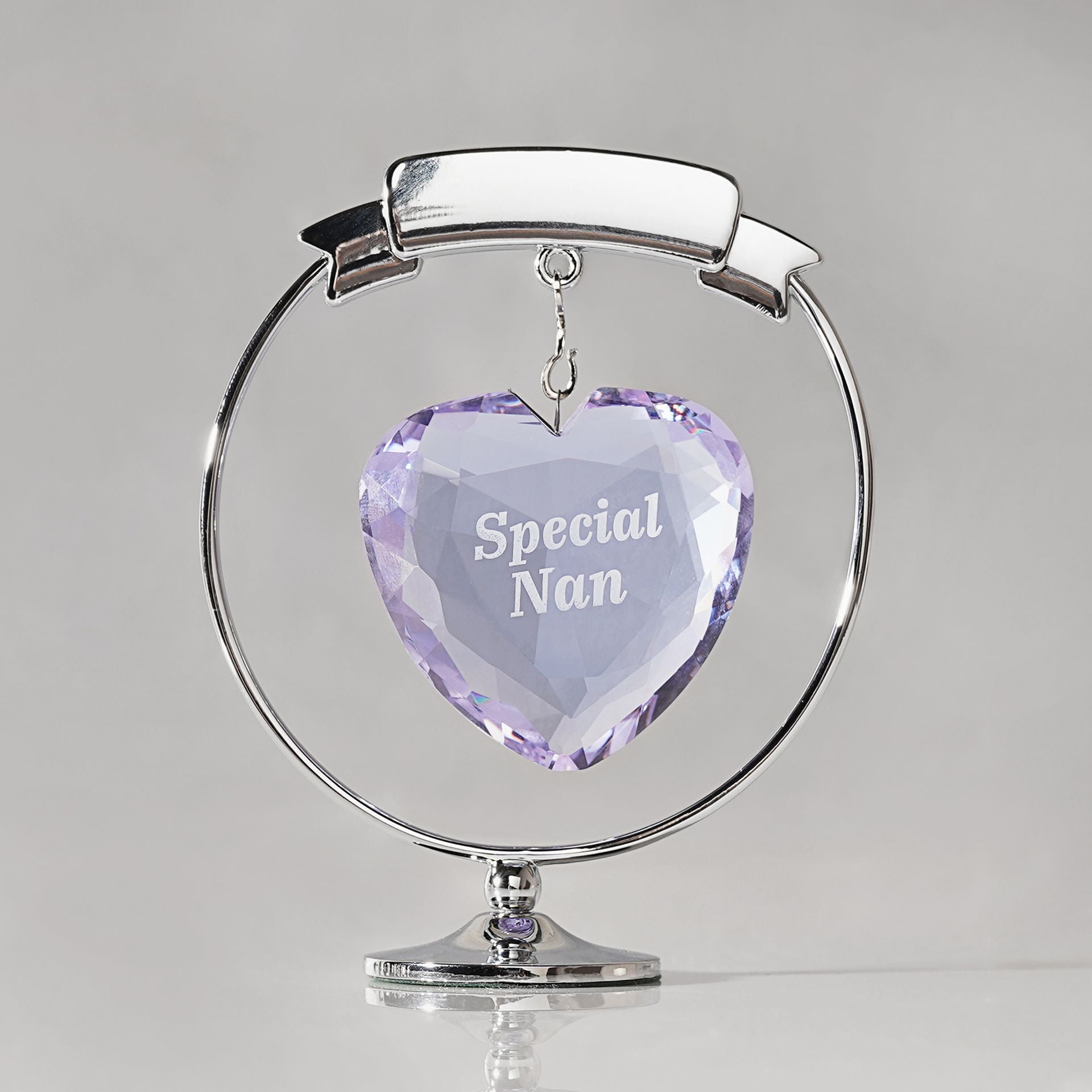 Crystocraft Chrome Plated Circle & Heart - Special Nan