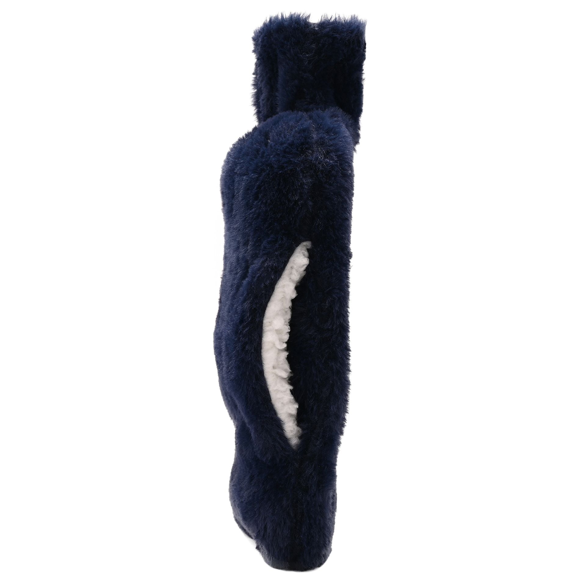 Sophia Layers Soft Faux Fur 1.7L Muff Hot Water Bottle - Navy Blue