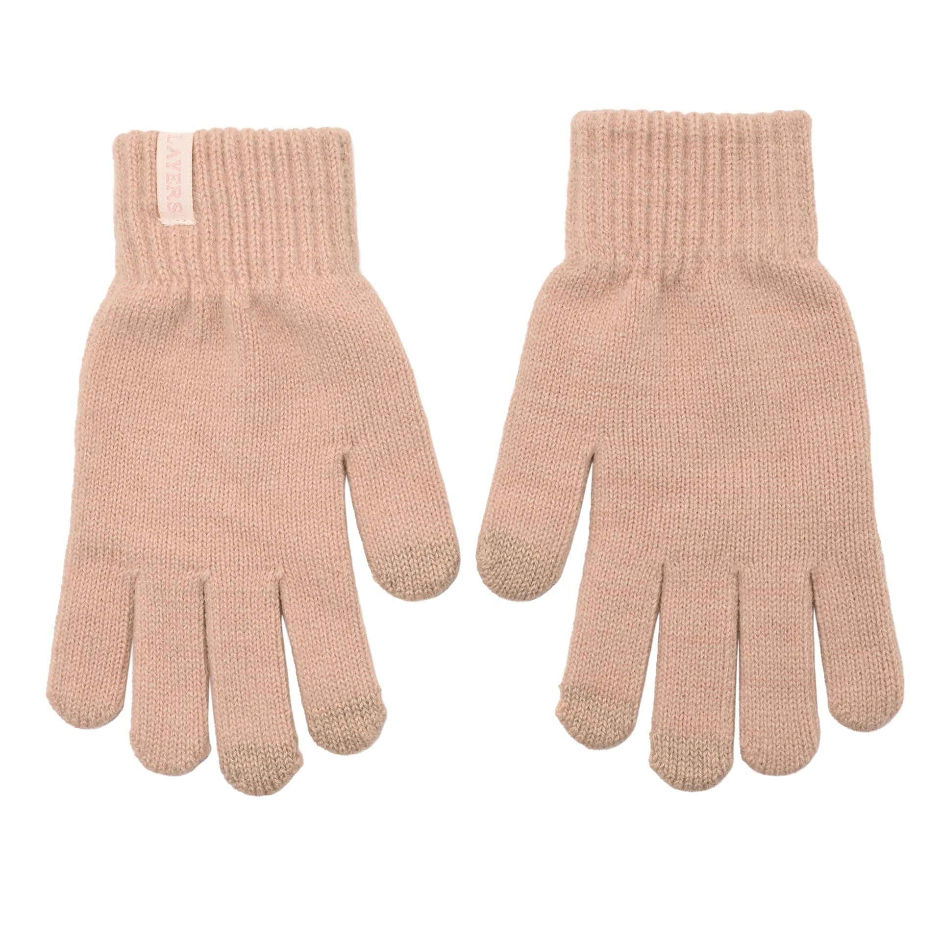 Sophia Layers Cosy Knit Hat & Glove Gift Set - Nude