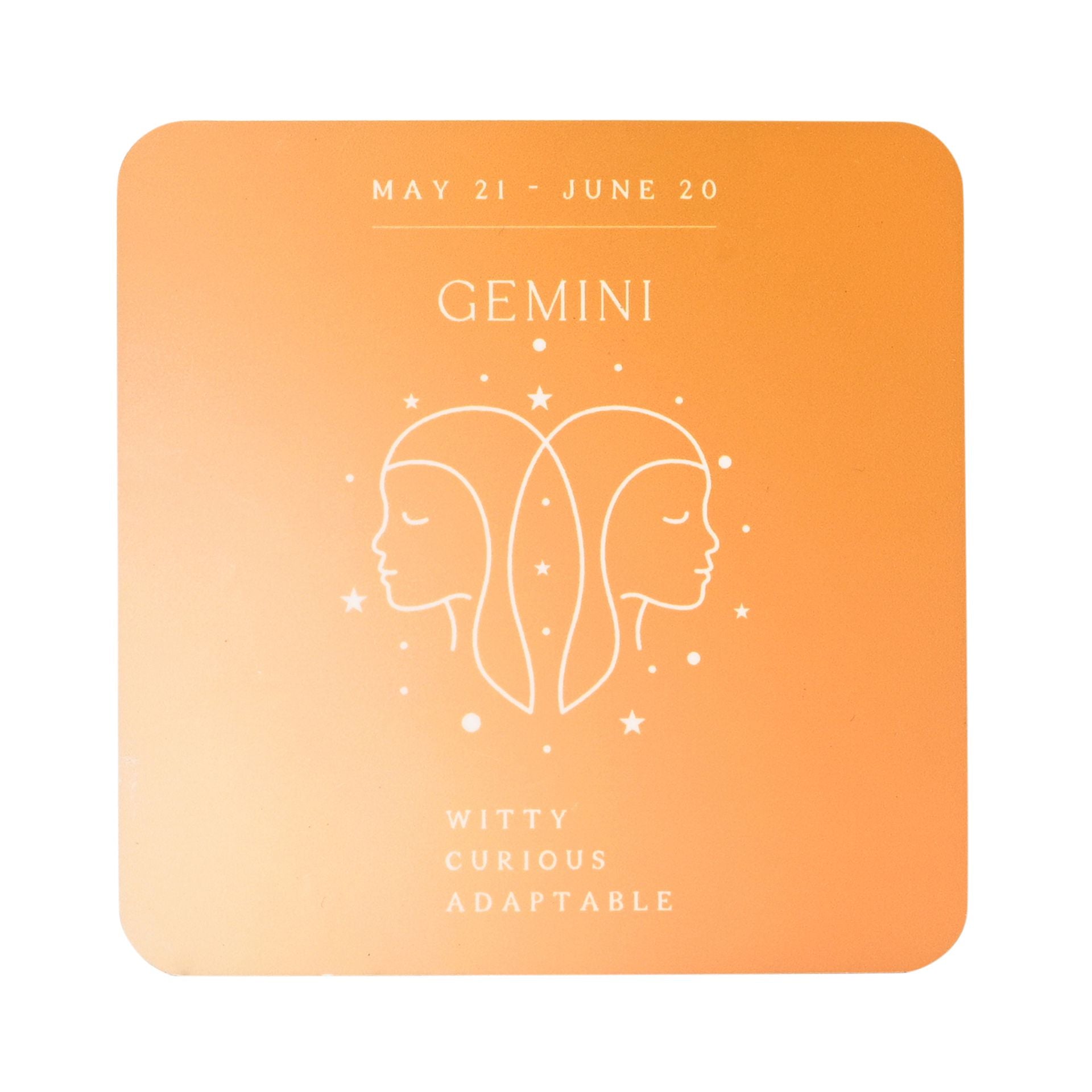 Serenity Zodiac Coaster - Gemini