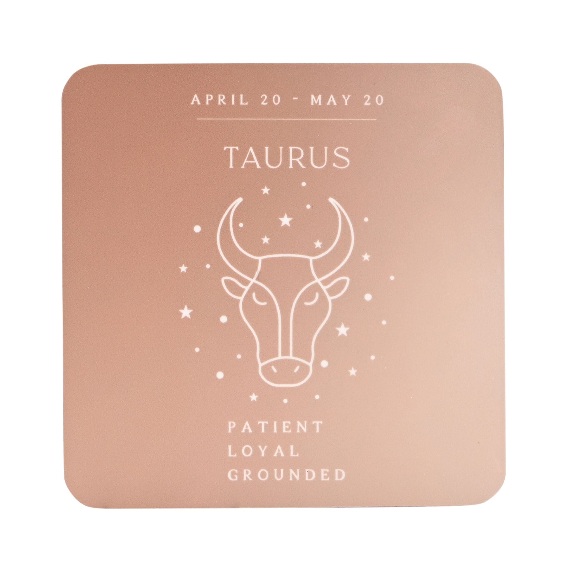 Serenity Zodiac Coaster - Taurus