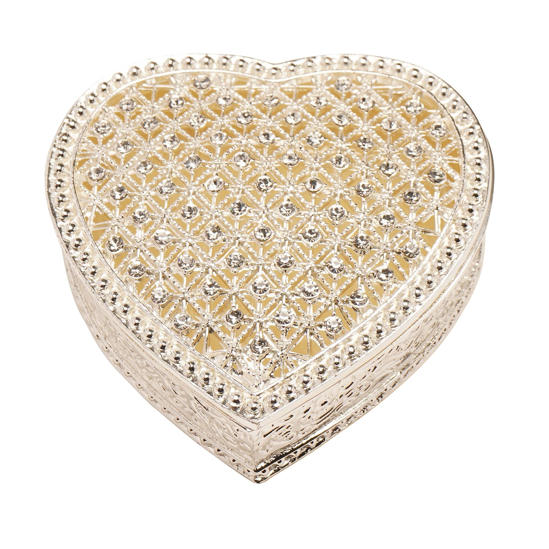 Sophia Heart Crystals Trinket Box