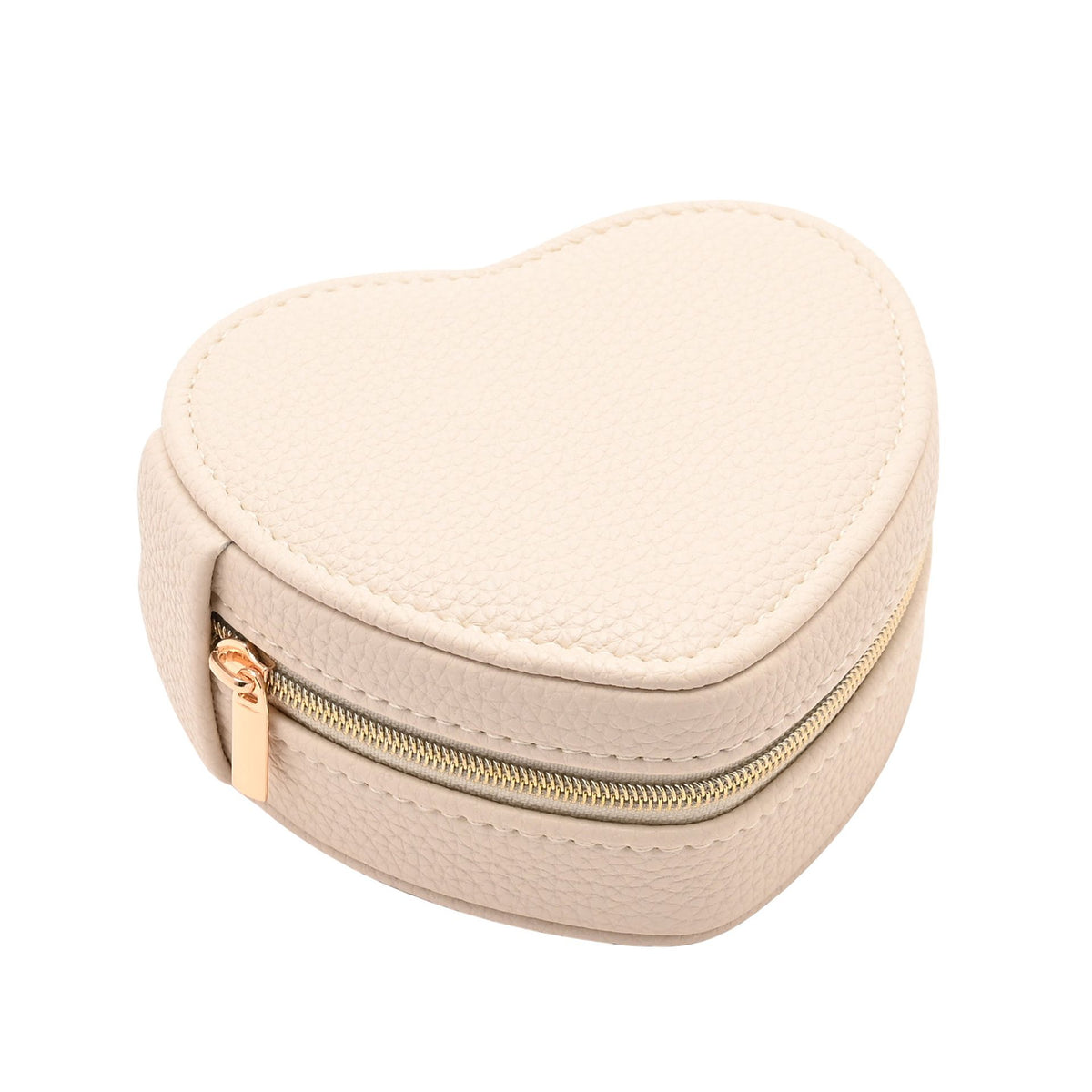 Sophia Heart Shaped Jewellery Box - Cream