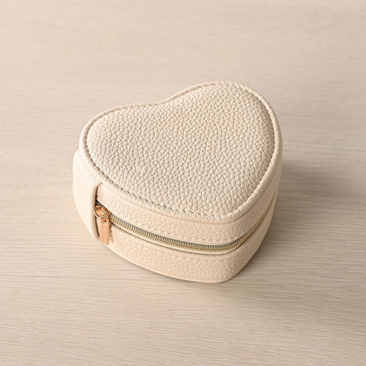 Sophia Heart Shaped Jewellery Box - Cream