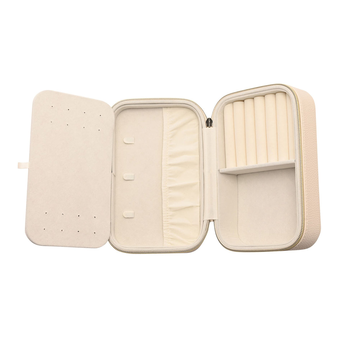 Sophia Jewellery Box with Mirror Medium - Cream