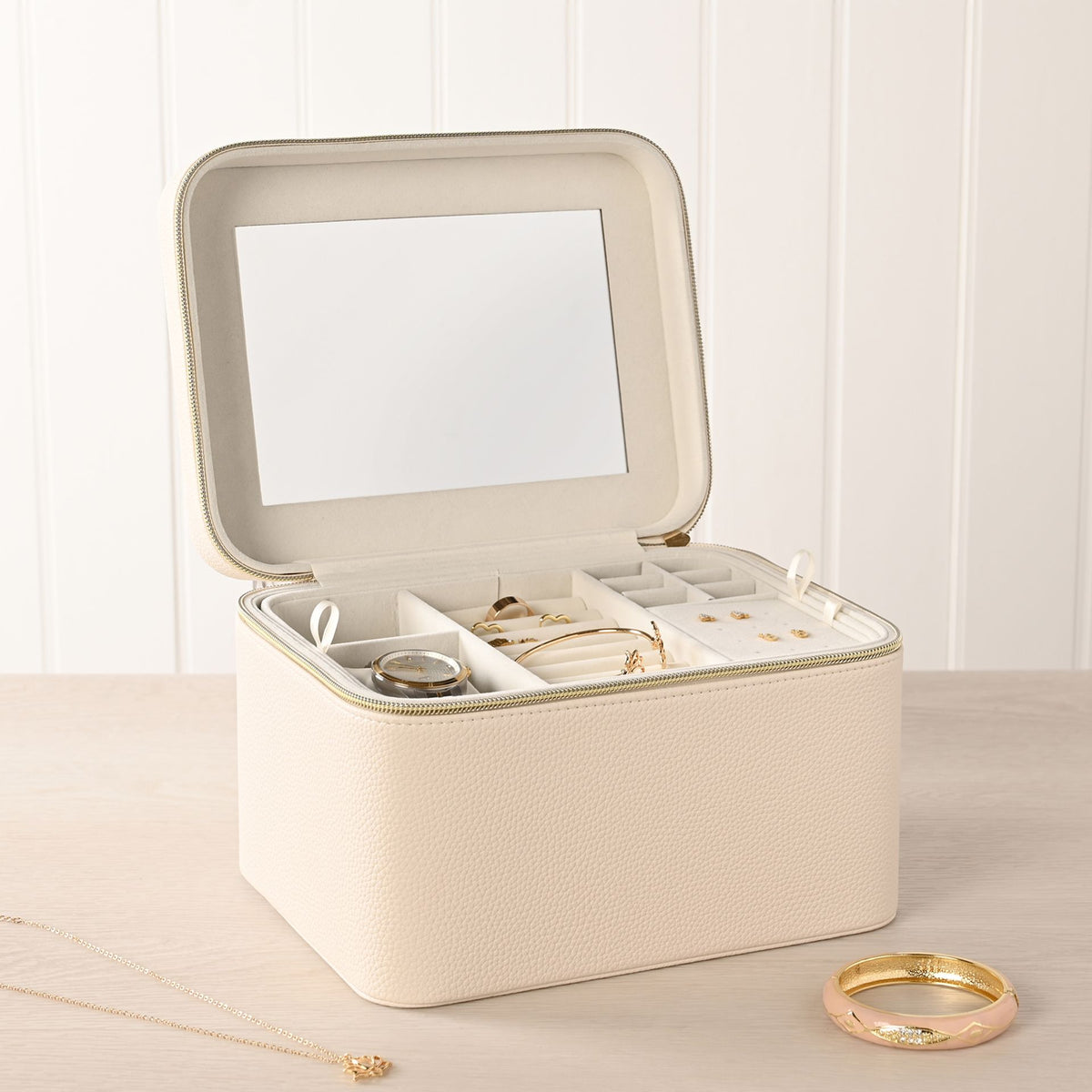 Sophia Jewellery Box Large - Cream