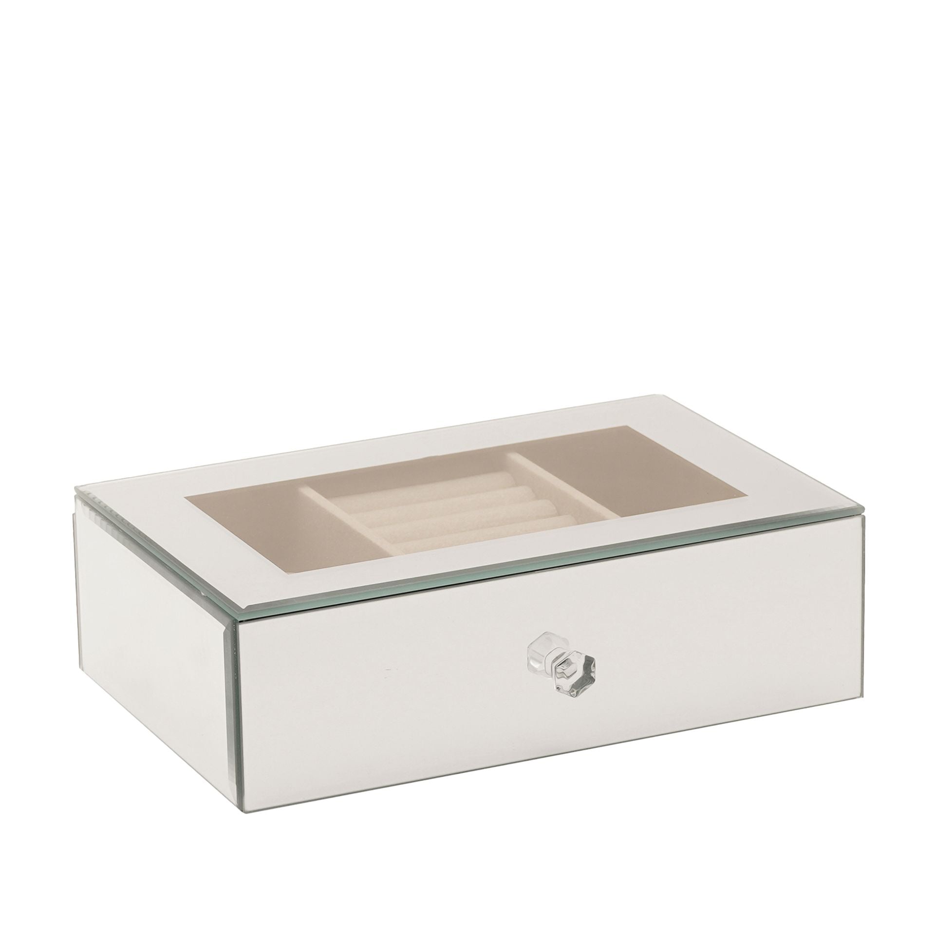 Sophia Single Mirror Glass Jewellery Box