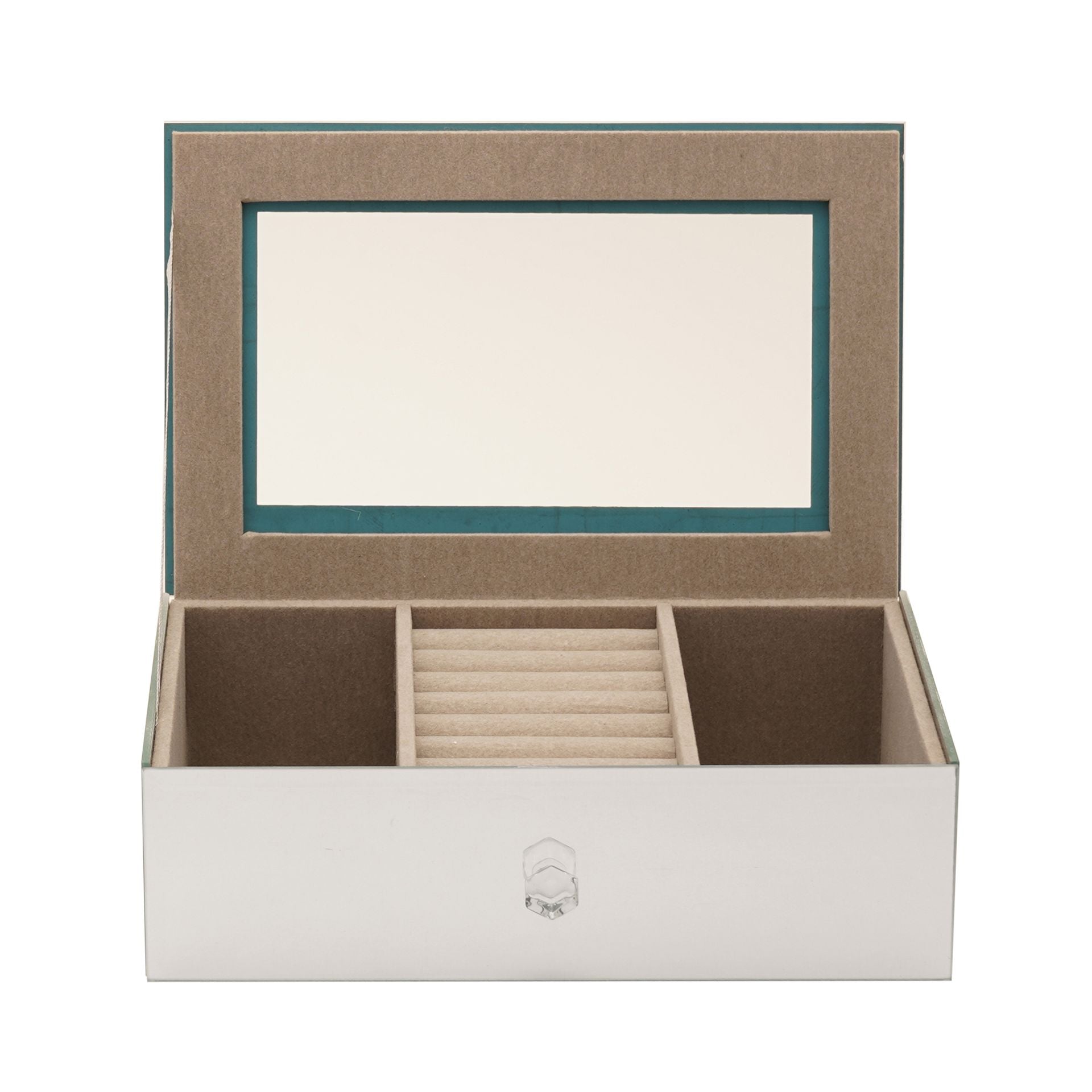 Sophia Single Mirror Glass Jewellery Box