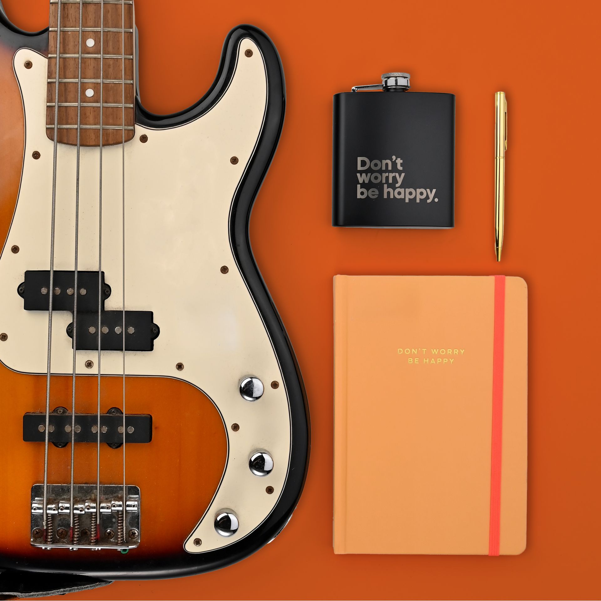 Say It With Songs A5 Hardback Notebook 96 Pages - Don't Worry be Happy