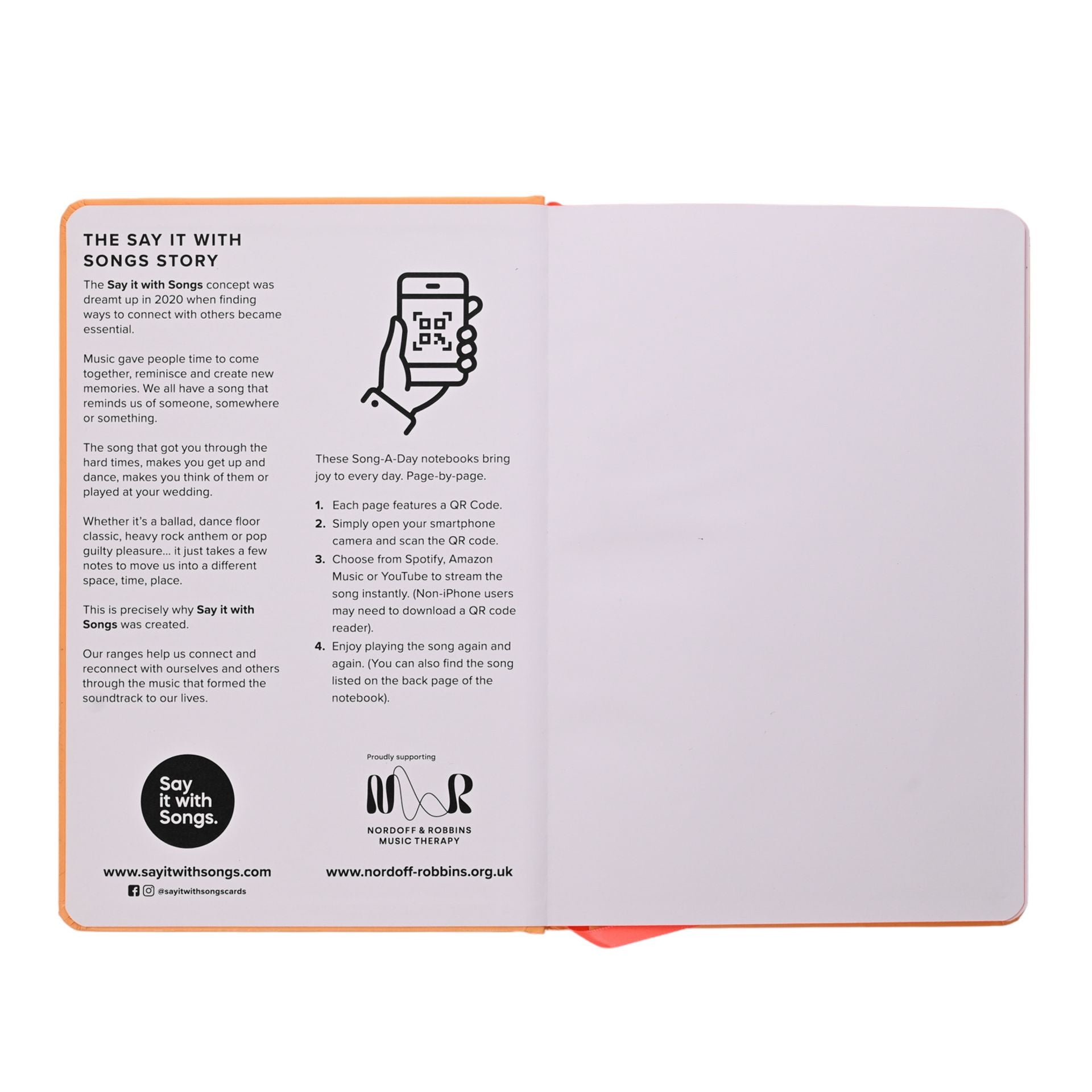 Say It With Songs A5 Hardback Notebook 96 Pages - Don't Worry be Happy