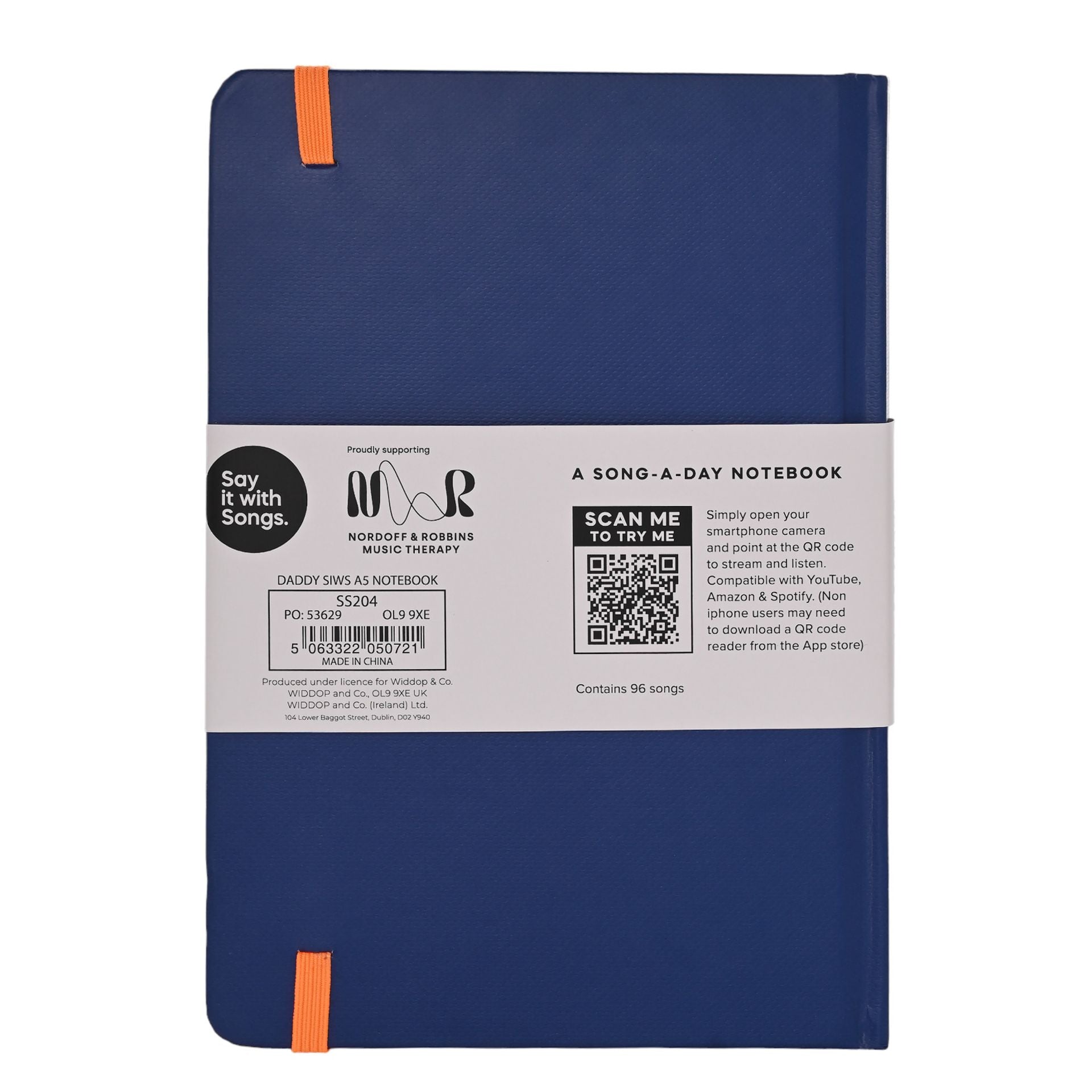 Say It With Songs A5 Hardback Notebook 96 Pages - Daddy Cool