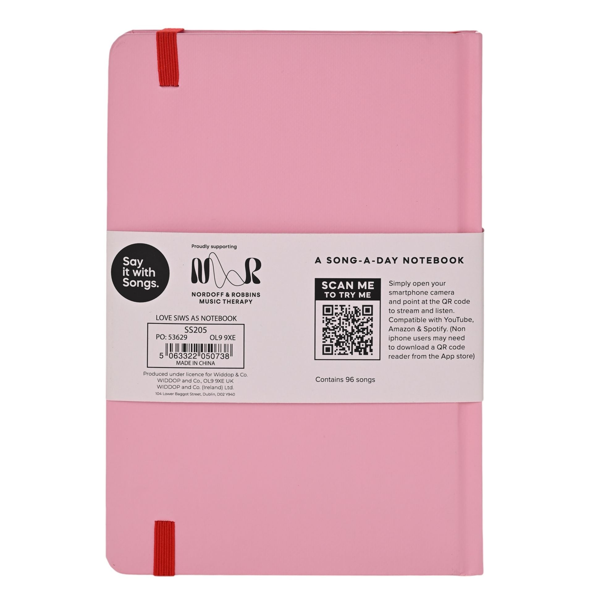 Say It With Songs A5 Hardback Notebook 96 Pages - All You Need is Love