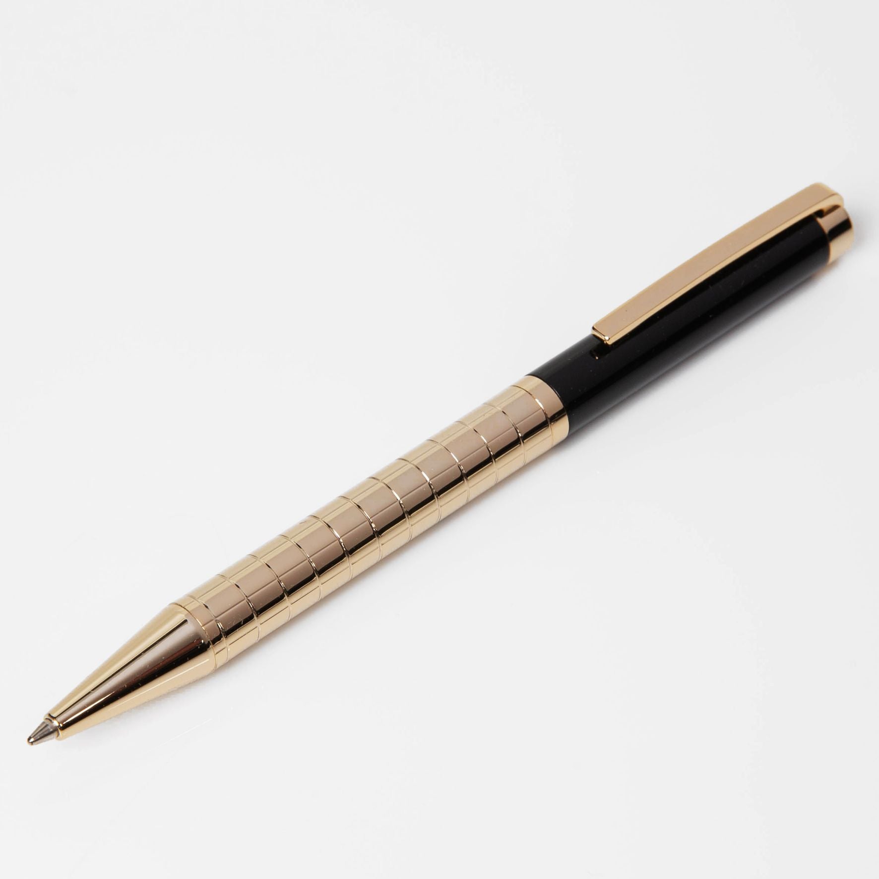 Stratton Ballpoint Pen - Black & Gold